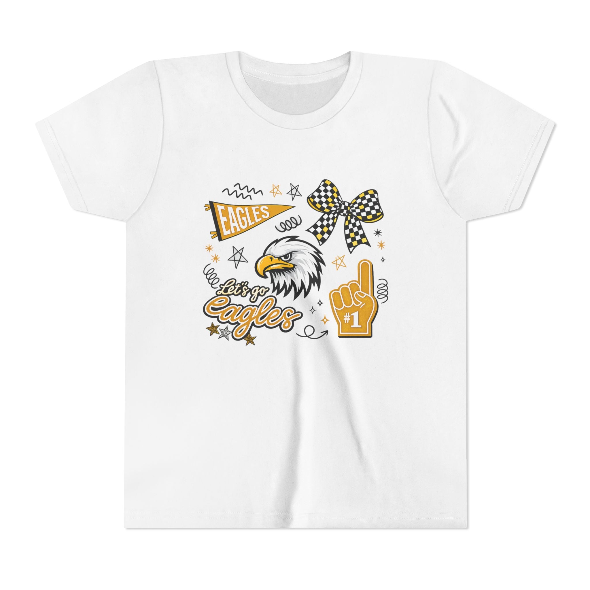 Youth Eagle Cheer and Spirt Mascot Tee