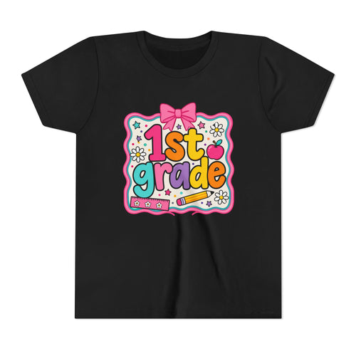 1st Grade Cute Bow Kids Tee