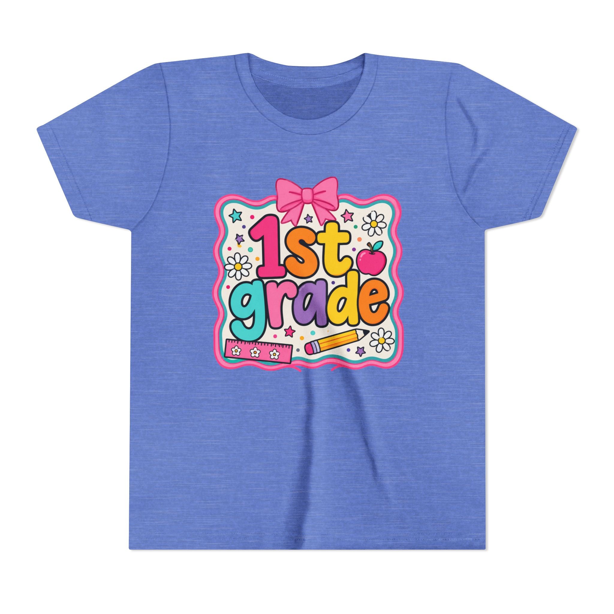 1st Grade Cute Bow Kids Tee