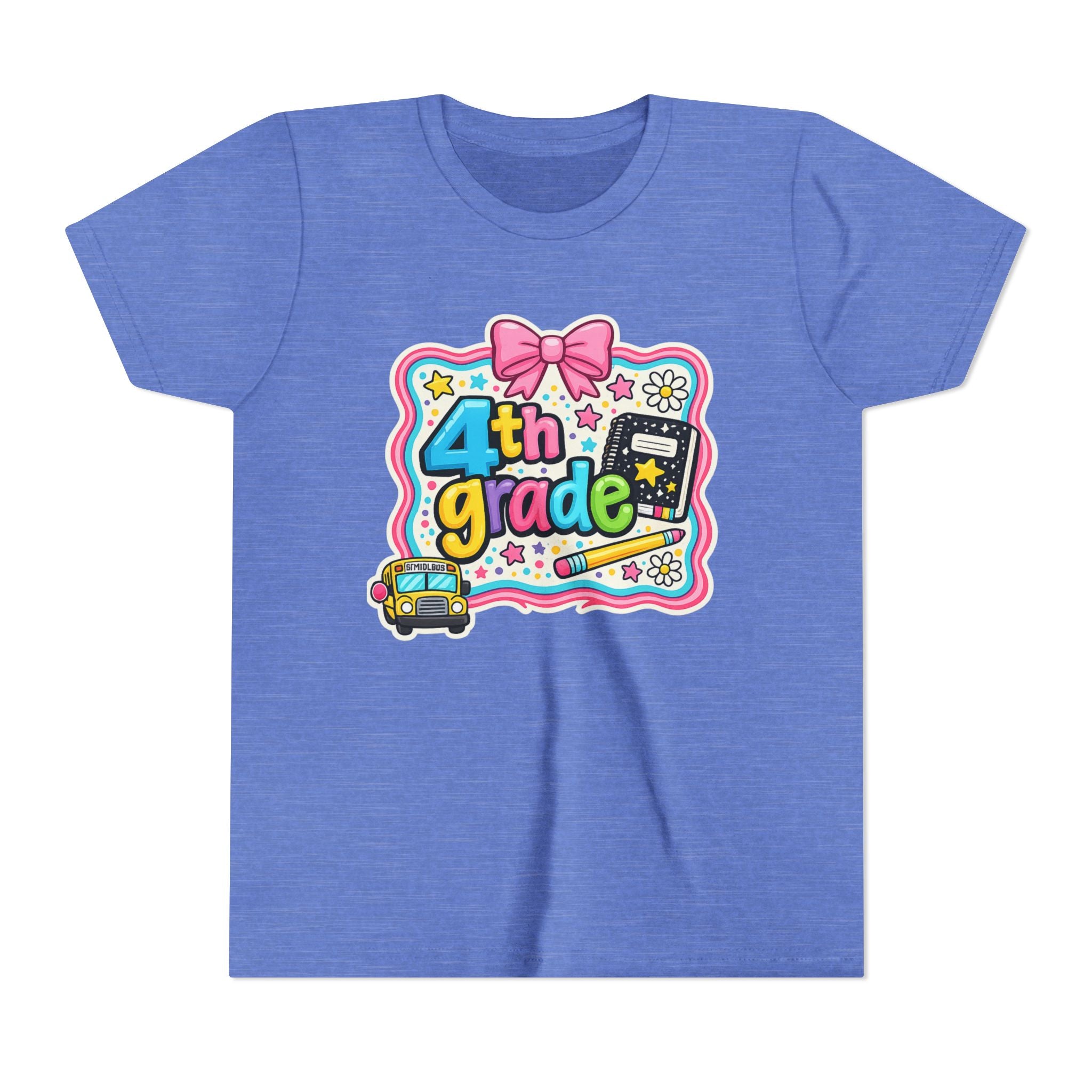 4th Grade Cute Bow Kids Tee