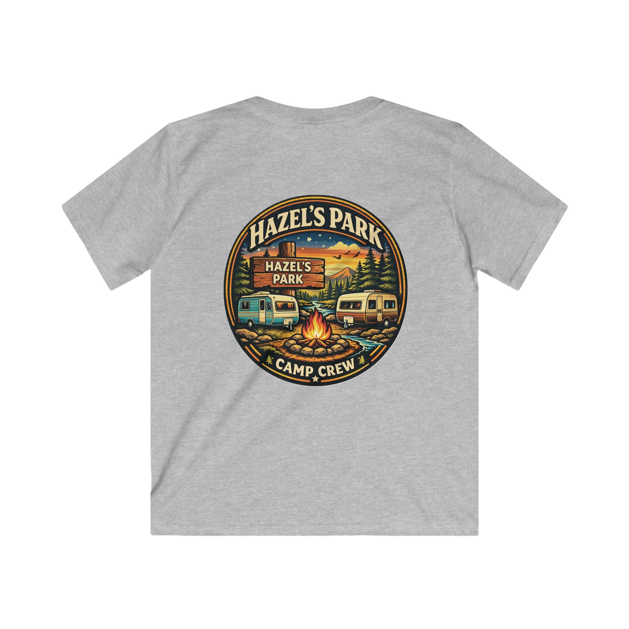 Kids Tee — Hazel’s Park Camp Crew Vintage Camper Camping Shirt