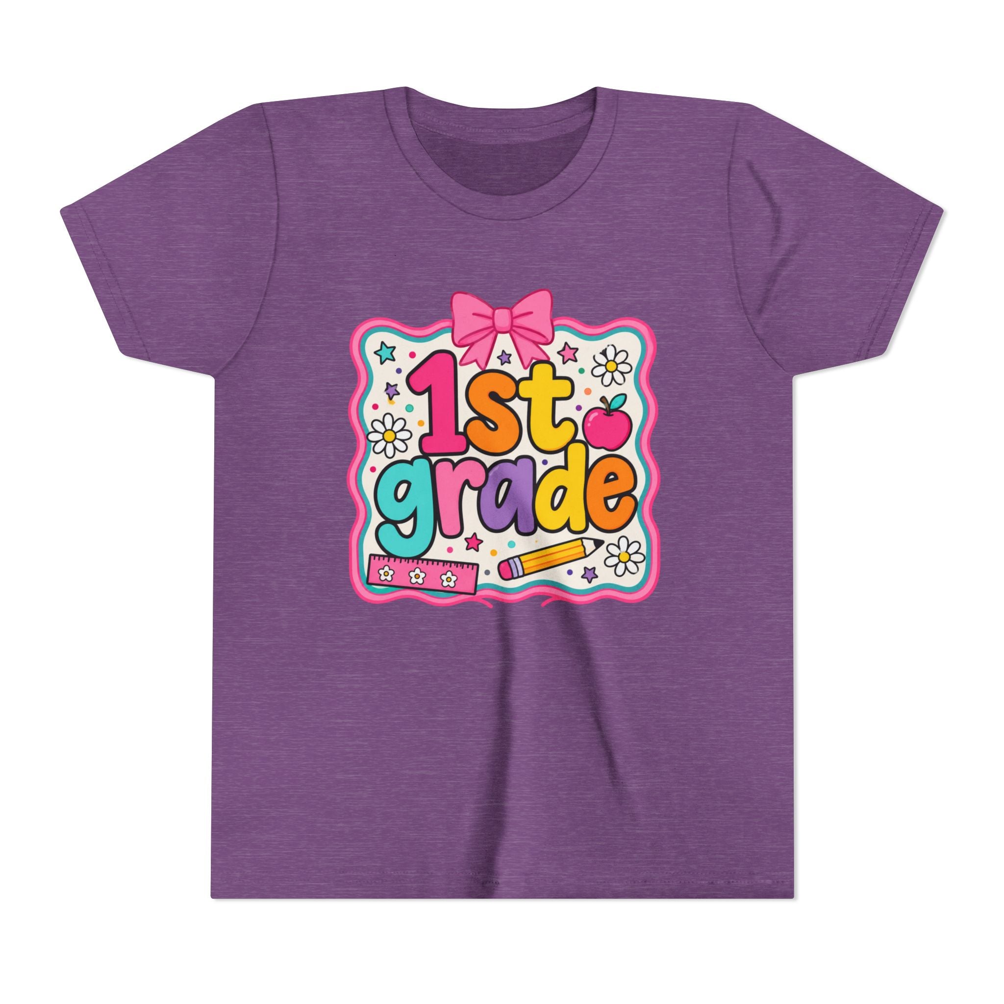 1st Grade Cute Bow Kids Tee
