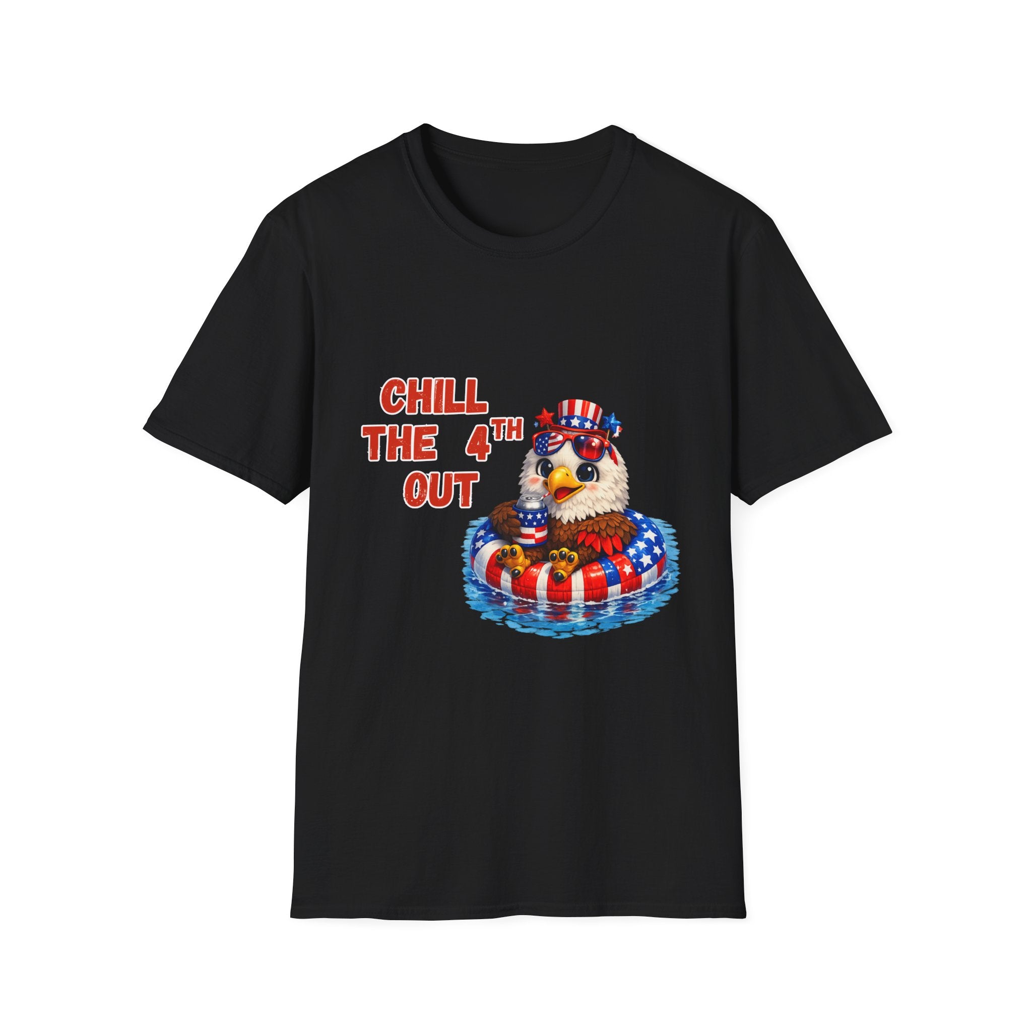 Chill the 4th Out Shirt – Funny Patriotic Eagle Tee – 4th of July Graphic T‑Shirt
