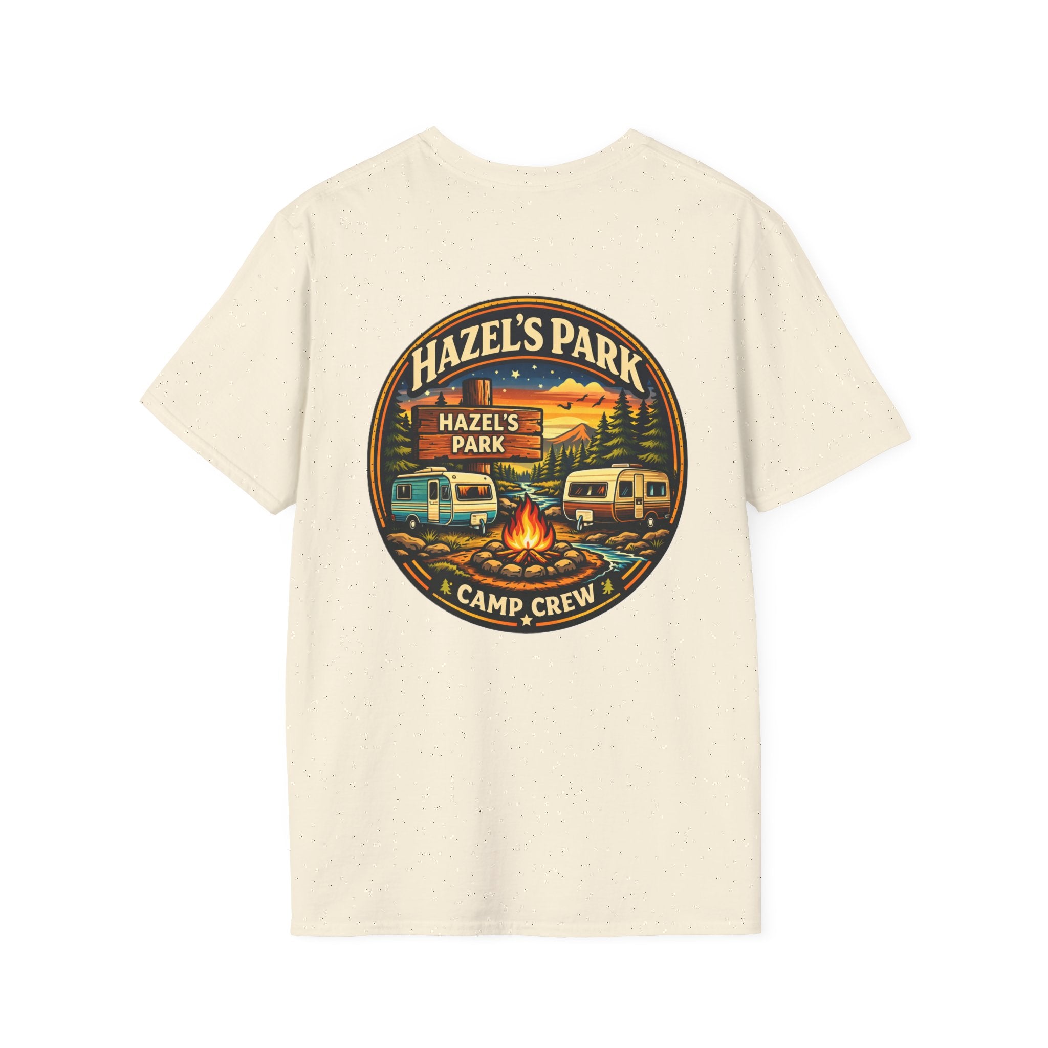 Hazel's Park Camp Crew T-Shirt | Campfire Badge 2026