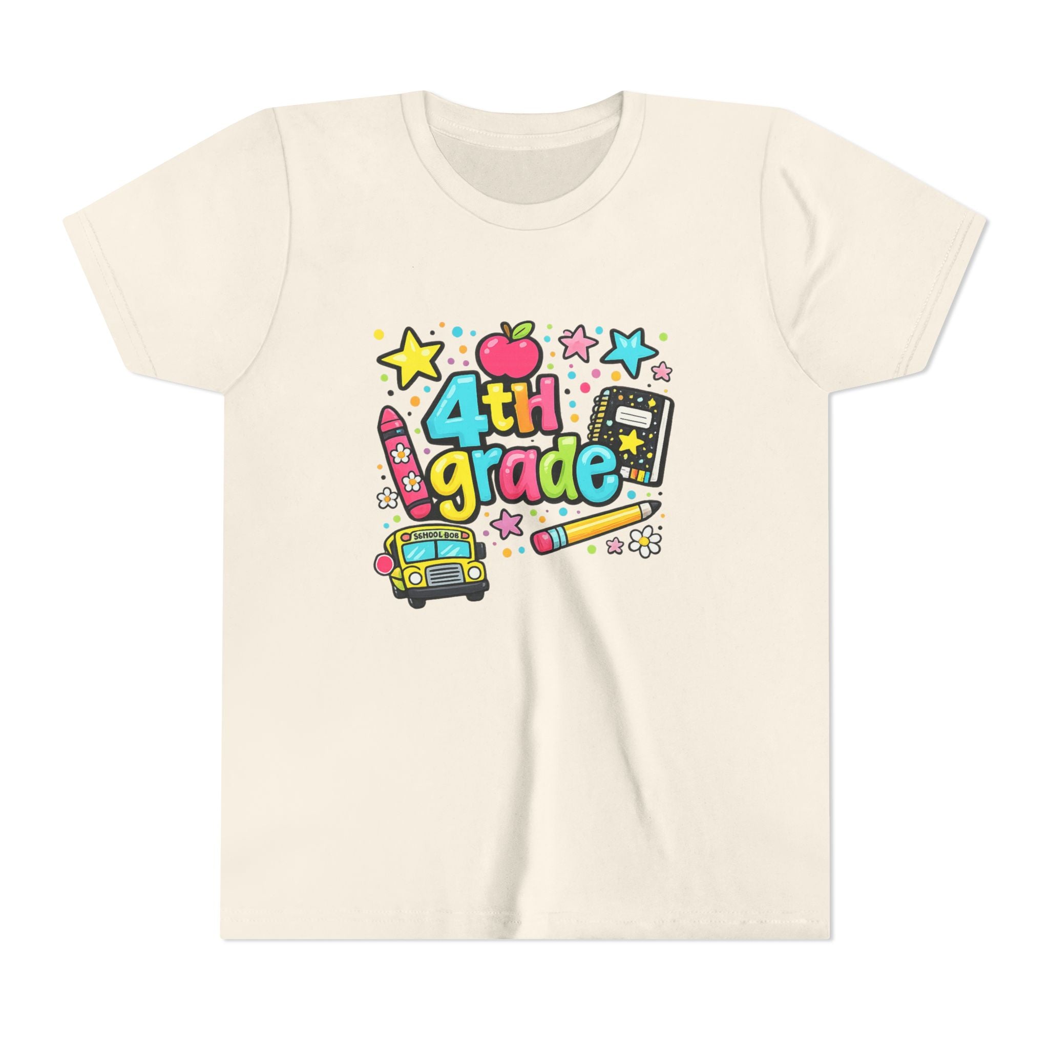 Youth 4th Grade Doodle Dot Grade Level Tee