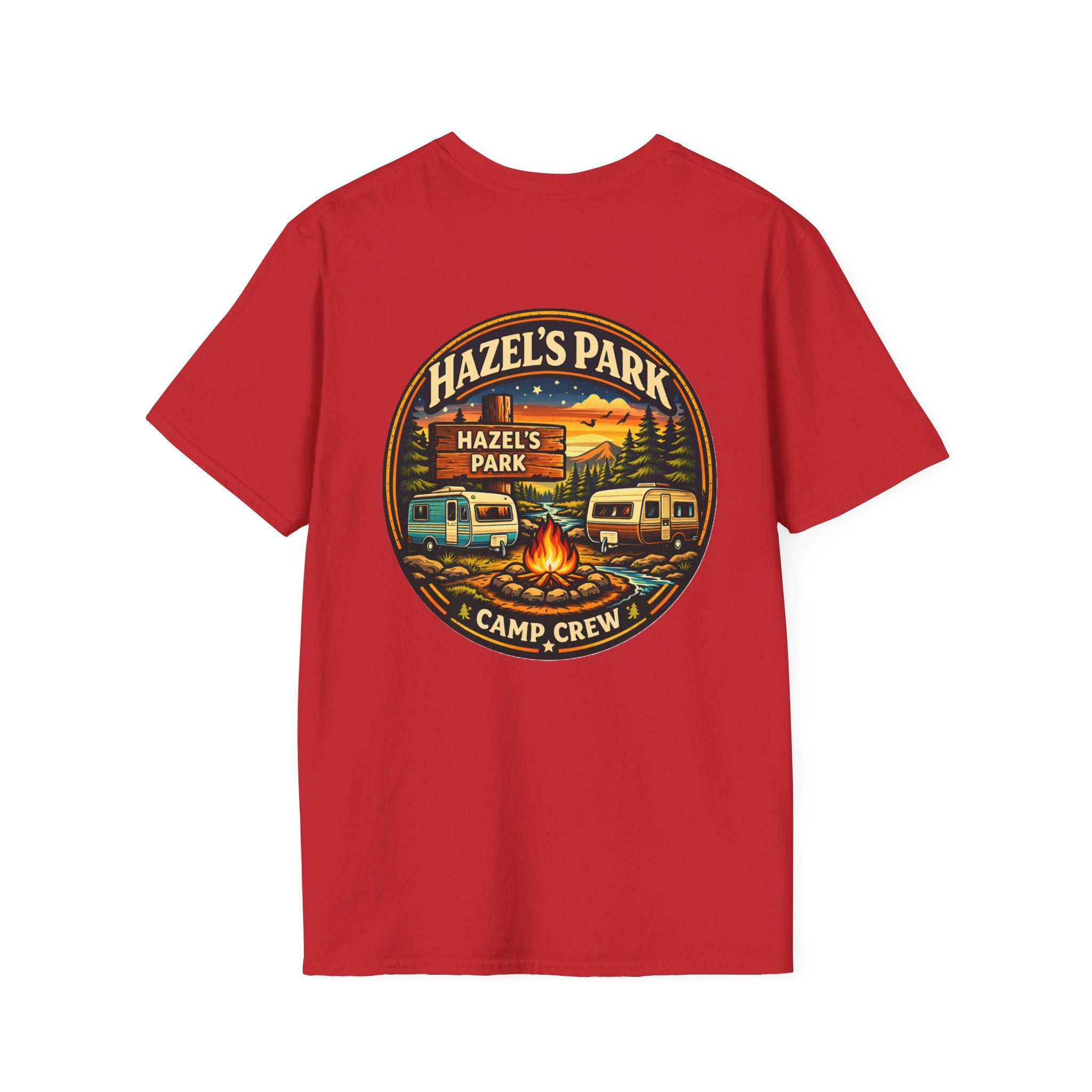 Hazel's Park Camp Crew T-Shirt | Campfire Badge 2026