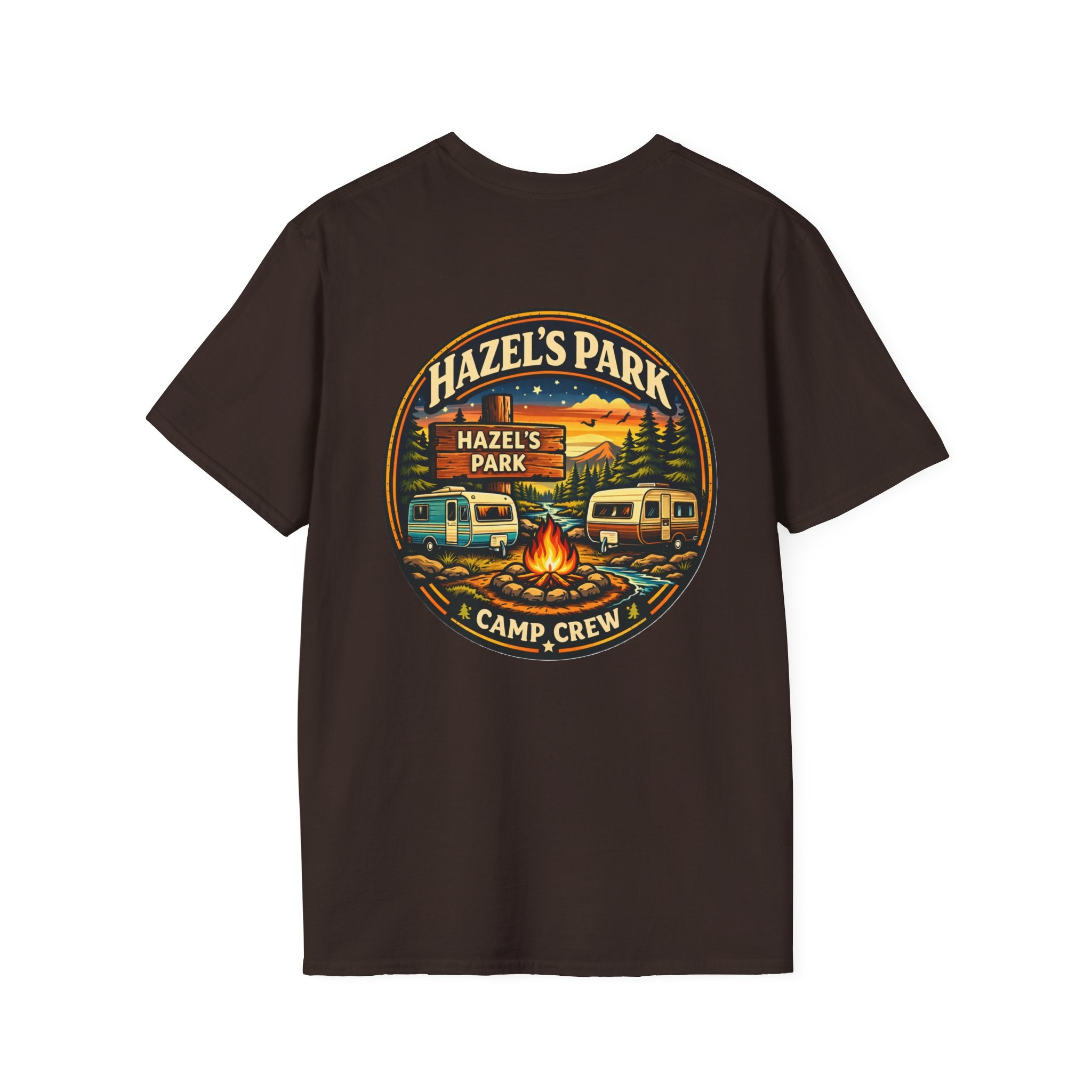 Hazel's Park Camp Crew T-Shirt | Campfire Badge 2026
