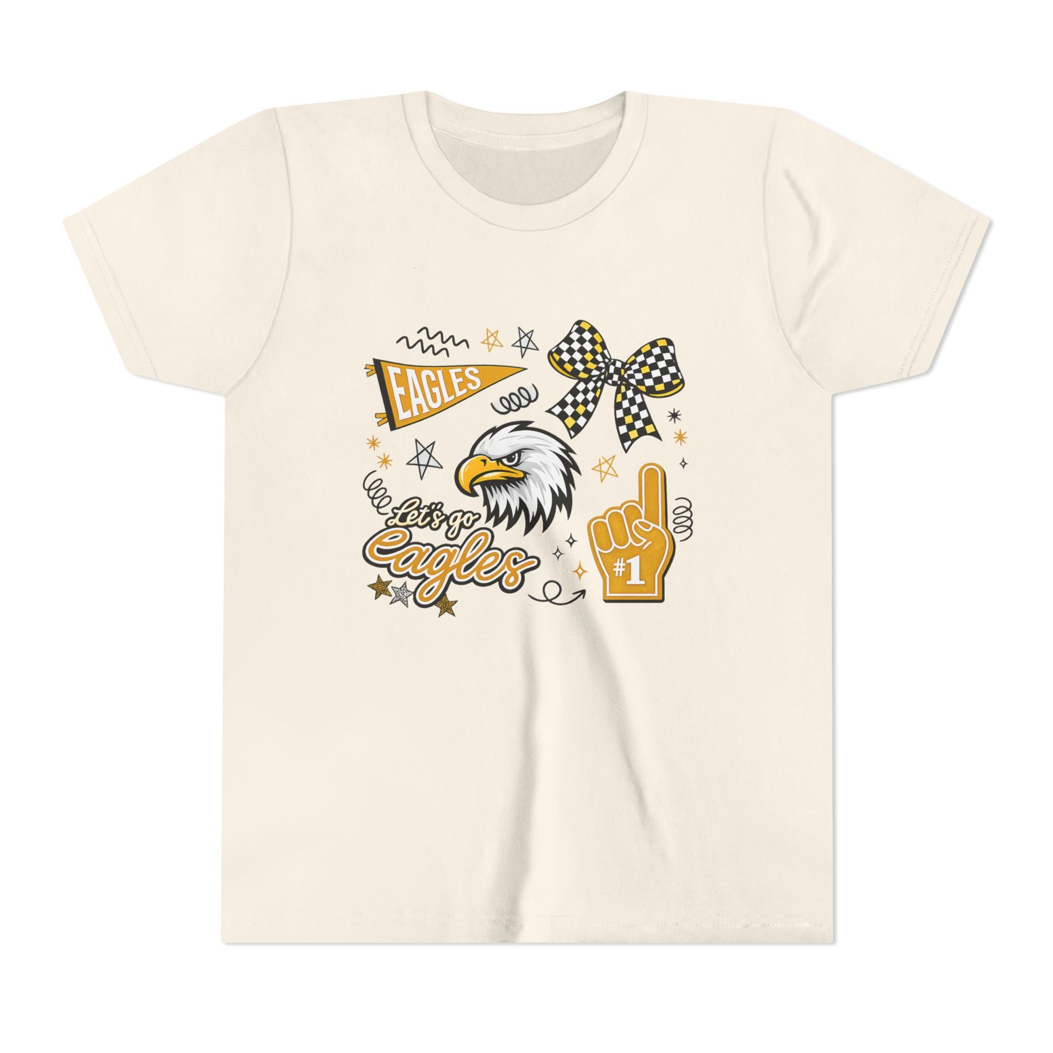 Youth Eagle Cheer and Spirt Mascot Tee