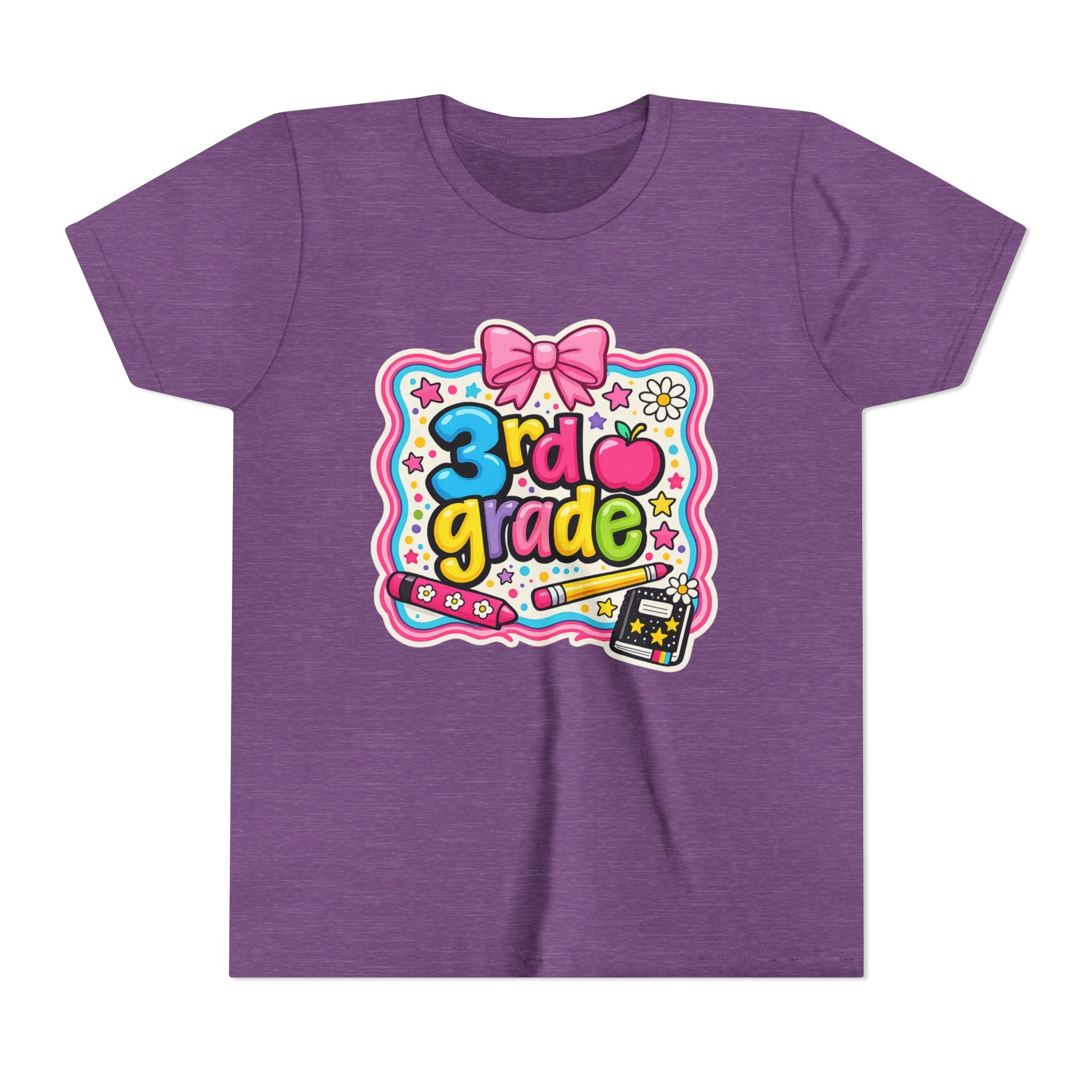 3rd Grade Cute Bow Kids Tee