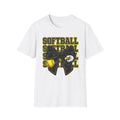 Adult Eagles SOFTBALL Bow T‑Shirt — Vintage Mascot Graphic Tee