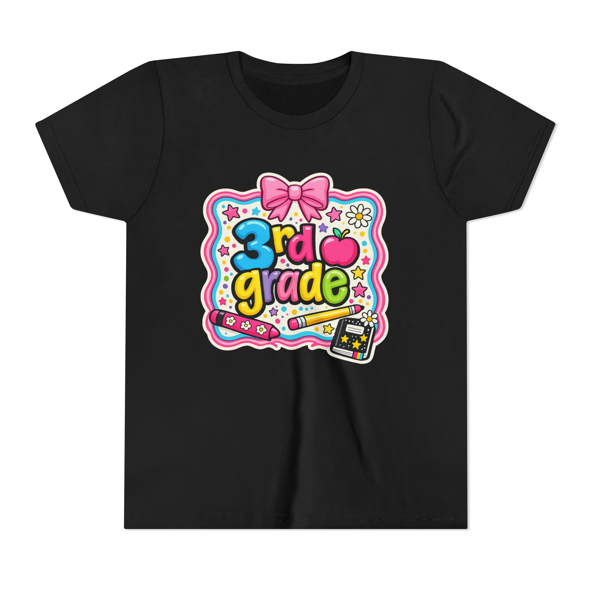 3rd Grade Cute Bow Kids Tee