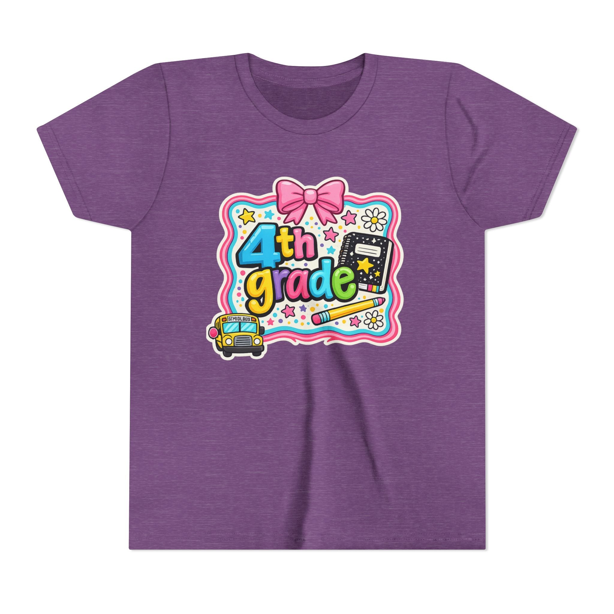 4th Grade Cute Bow Kids Tee
