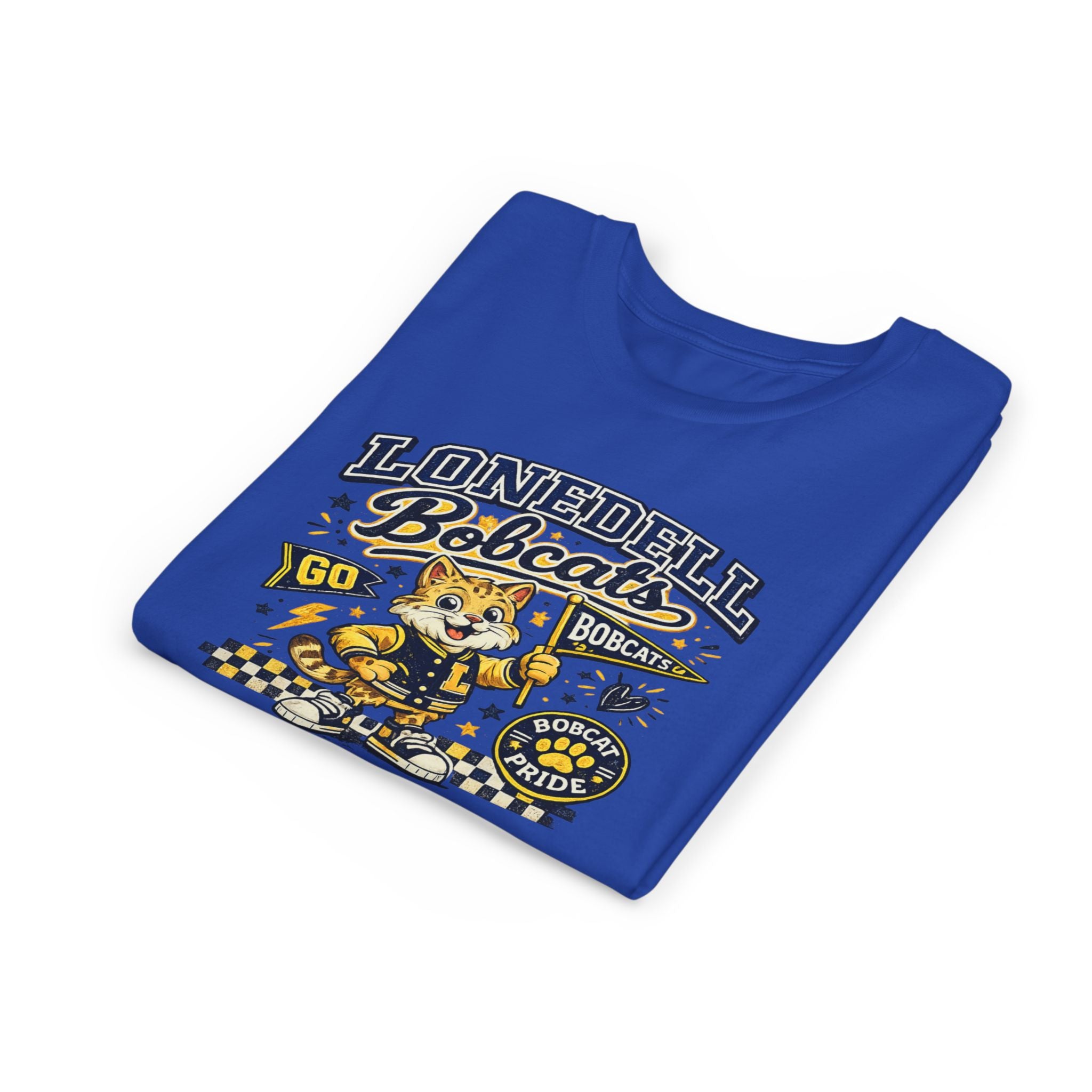 Lonedell Bobcats Youth Tee — Go Bobcats School Spirit Shirt