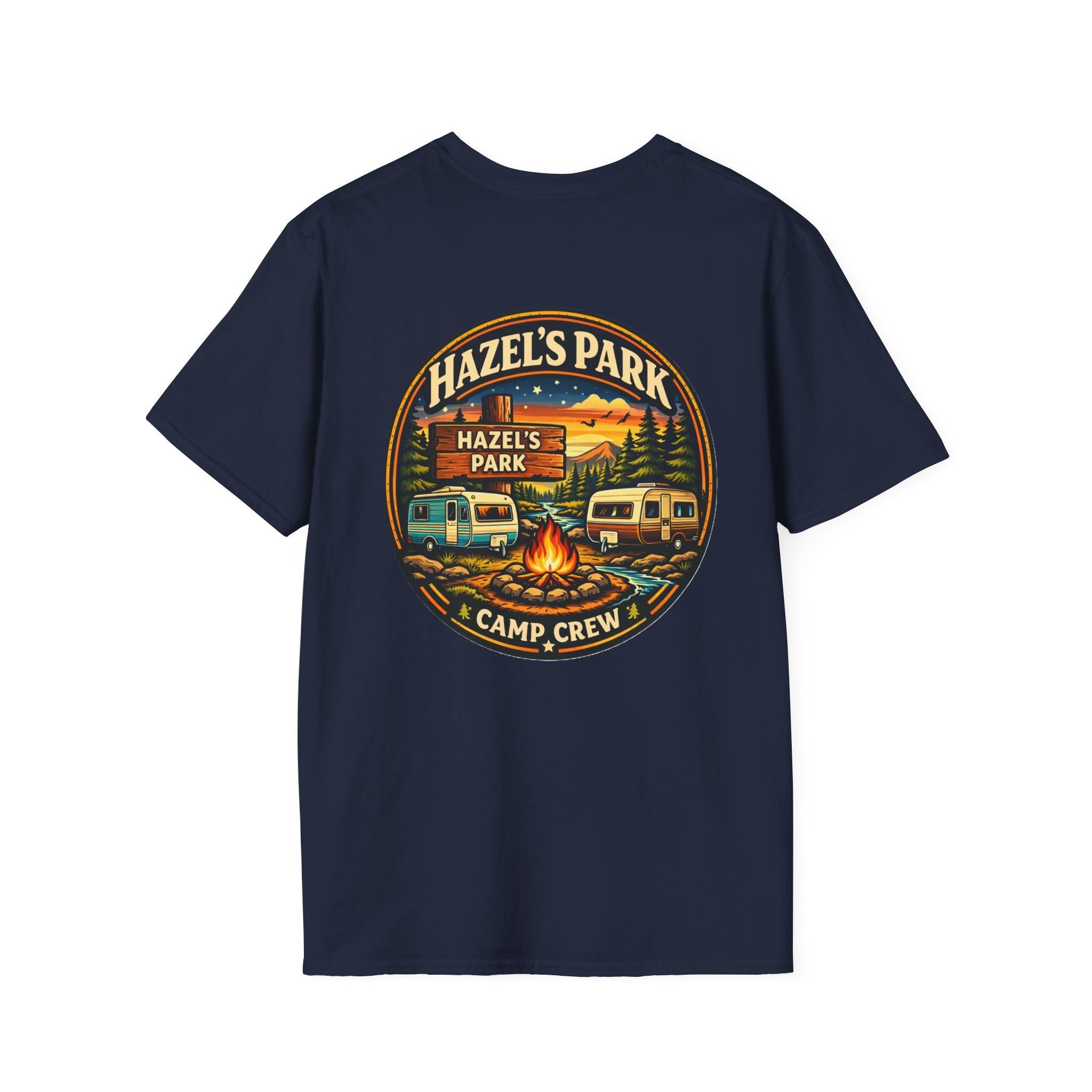 Hazel's Park Camp Crew T-Shirt | Campfire Badge 2026