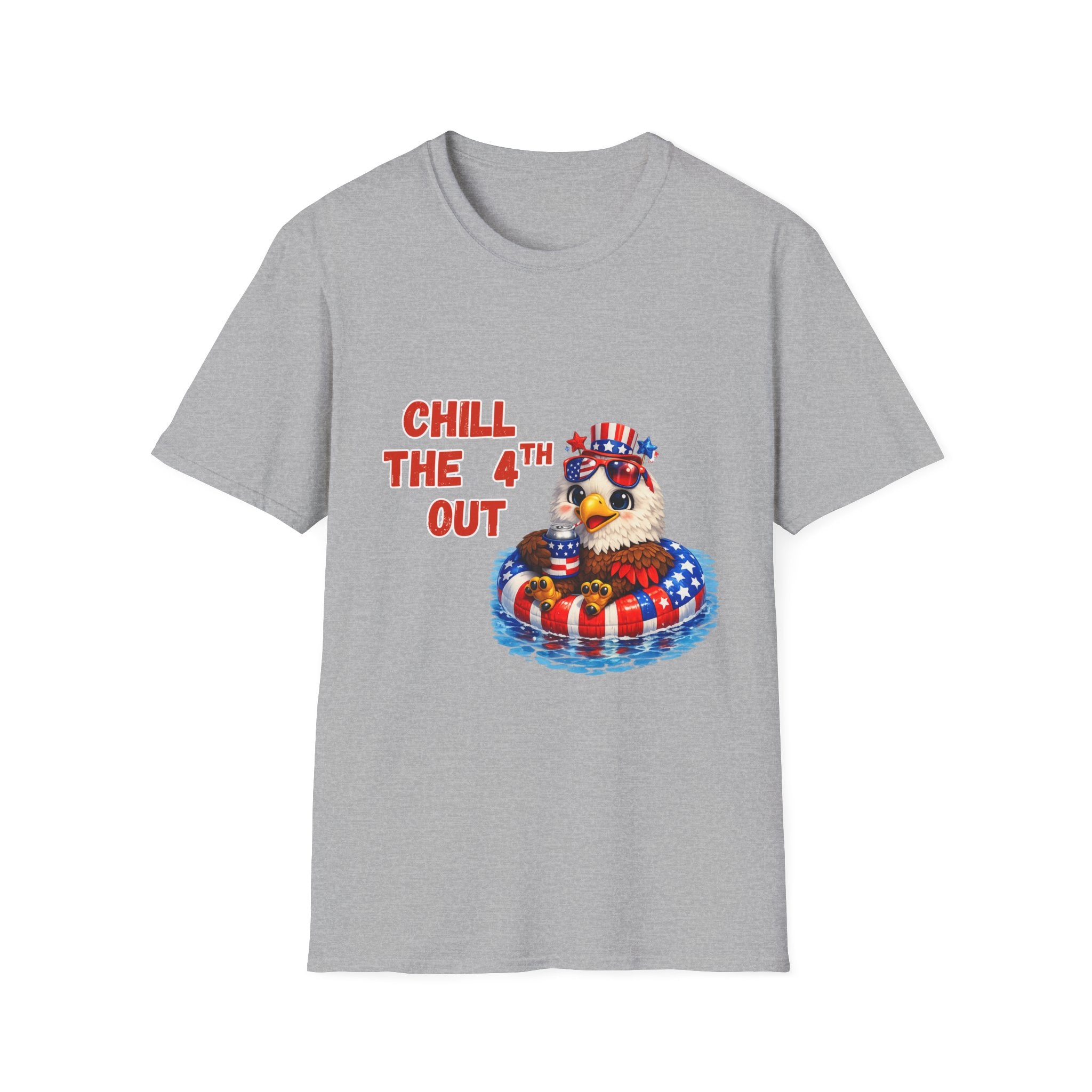 Chill the 4th Out Shirt – Funny Patriotic Eagle Tee – 4th of July Graphic T‑Shirt