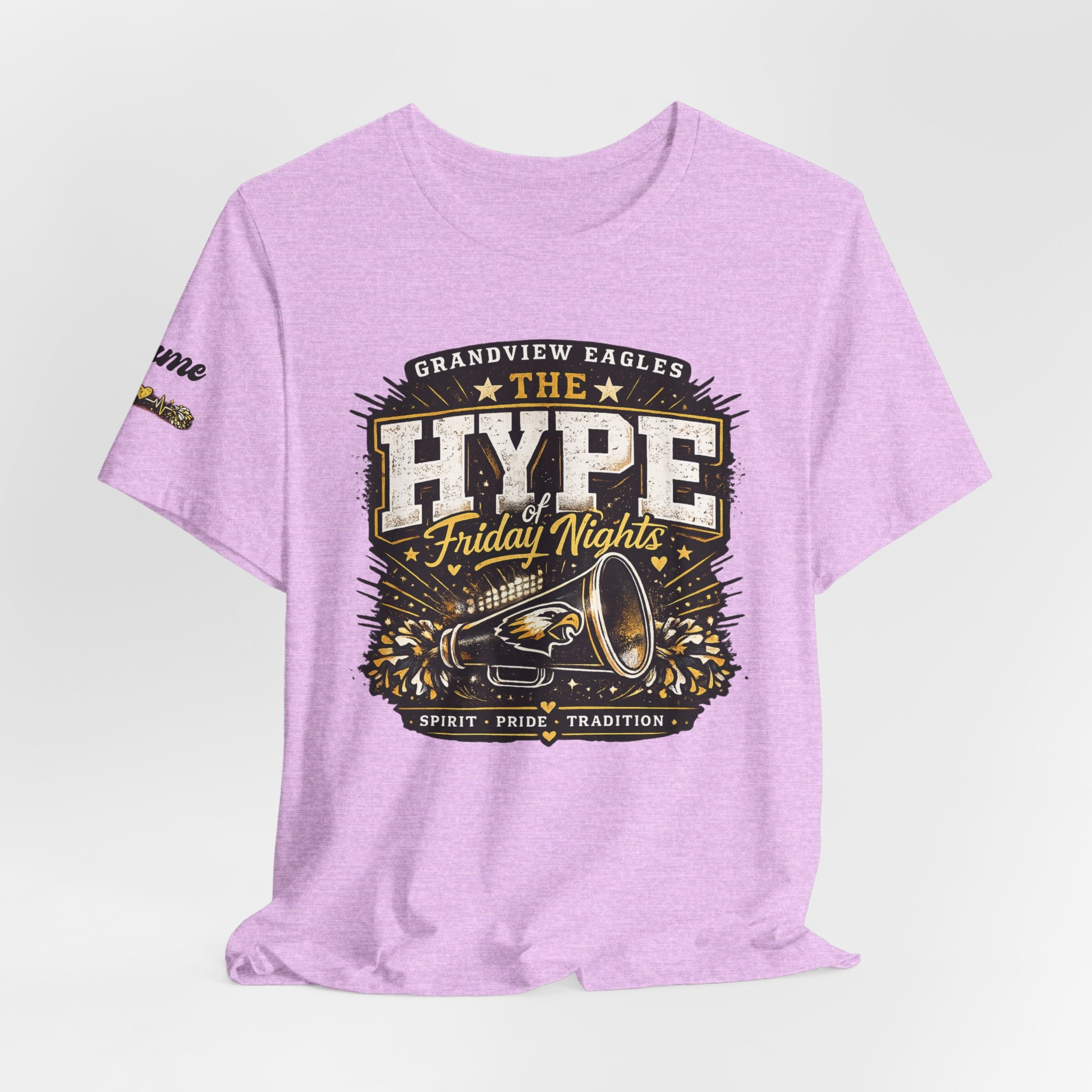 Grandview Eagles | The Hype of Friday Nights | Personalized Cheer Tee
