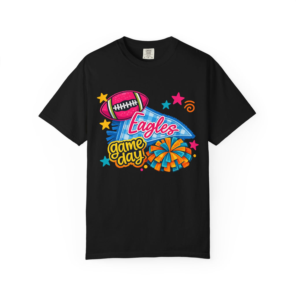 Adult Colorful Eagles Game Day T-Shirt — Football & Cheer Graphic Tee