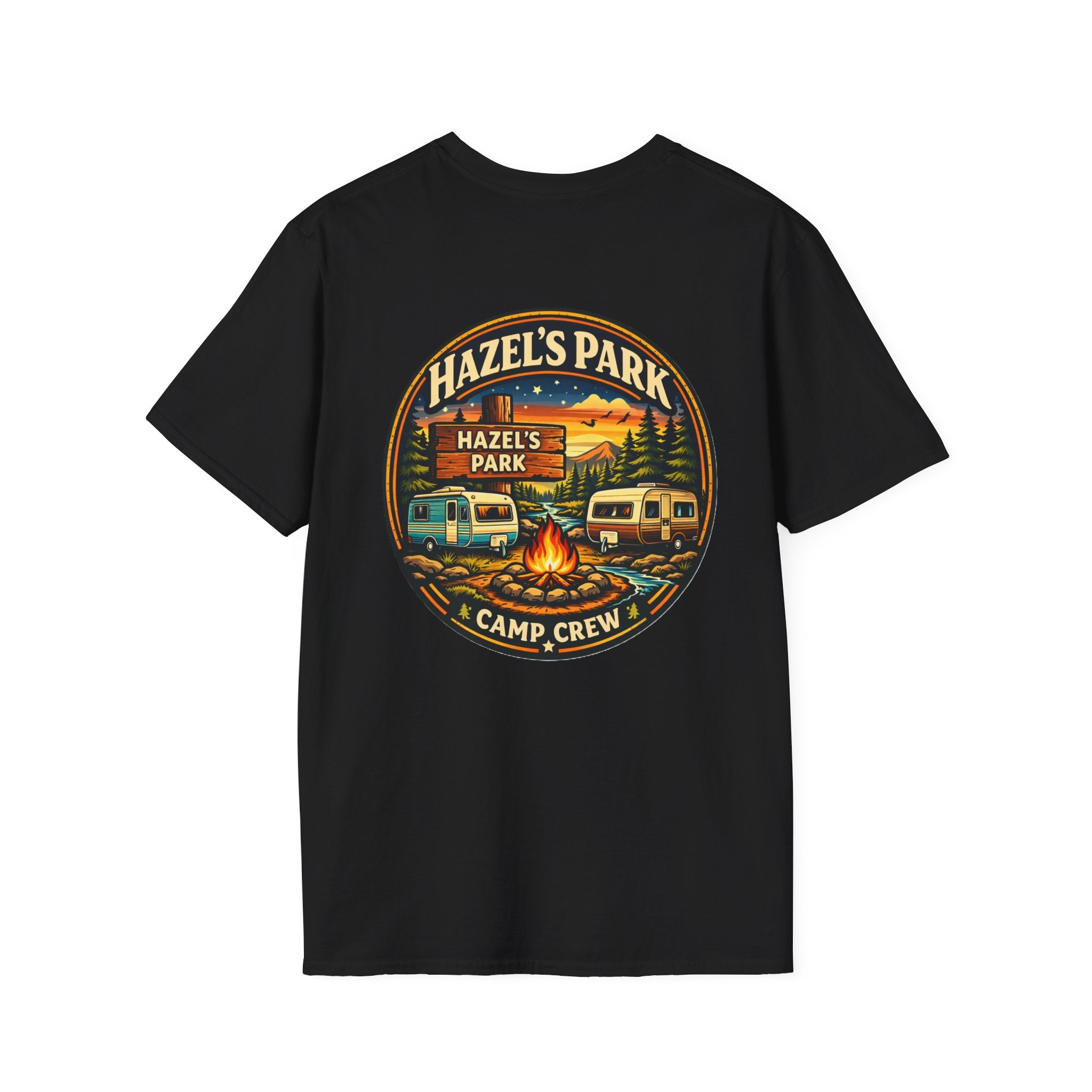 Hazel's Park Camp Crew T-Shirt | Campfire Badge 2026