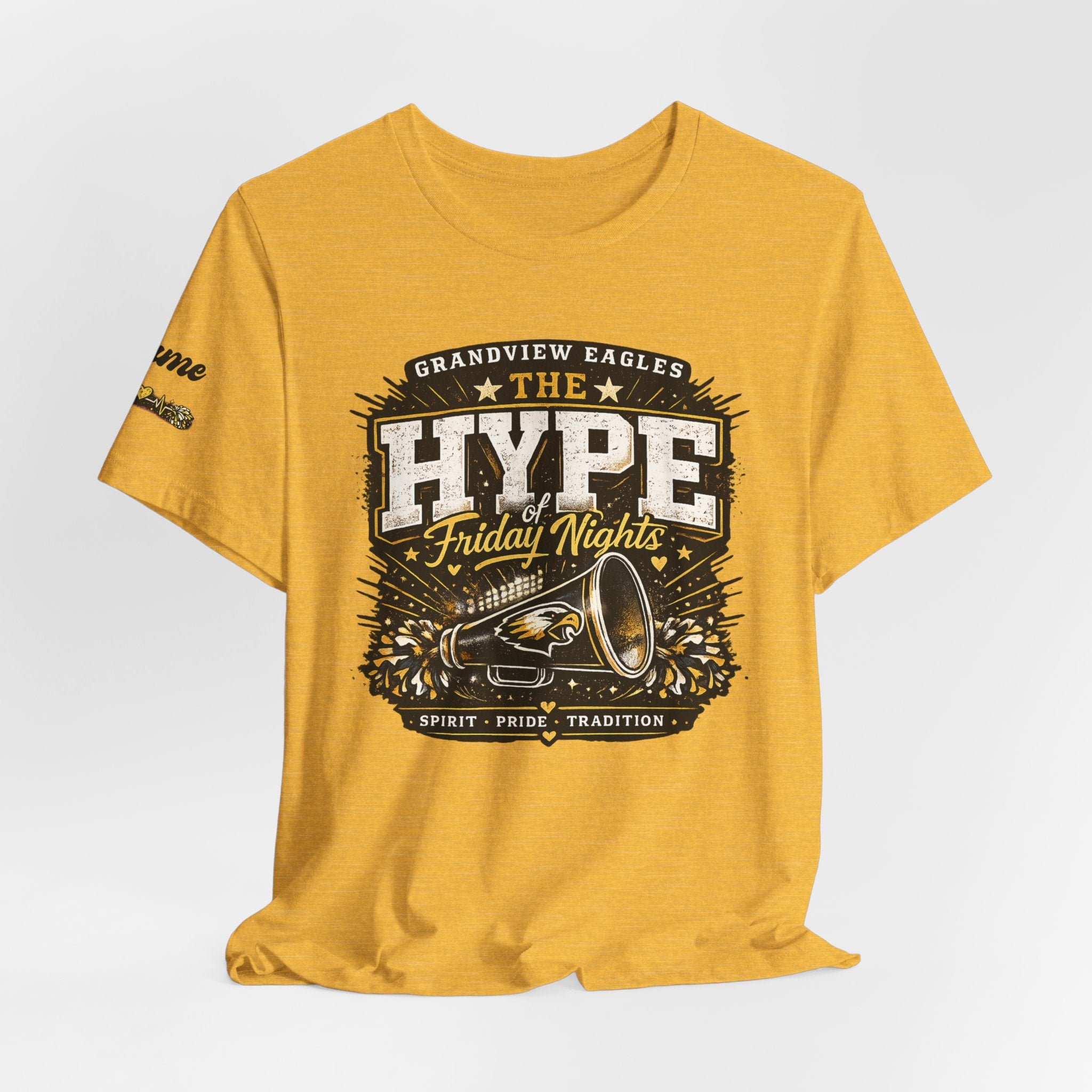 Grandview Eagles | The Hype of Friday Nights | Personalized Cheer Tee