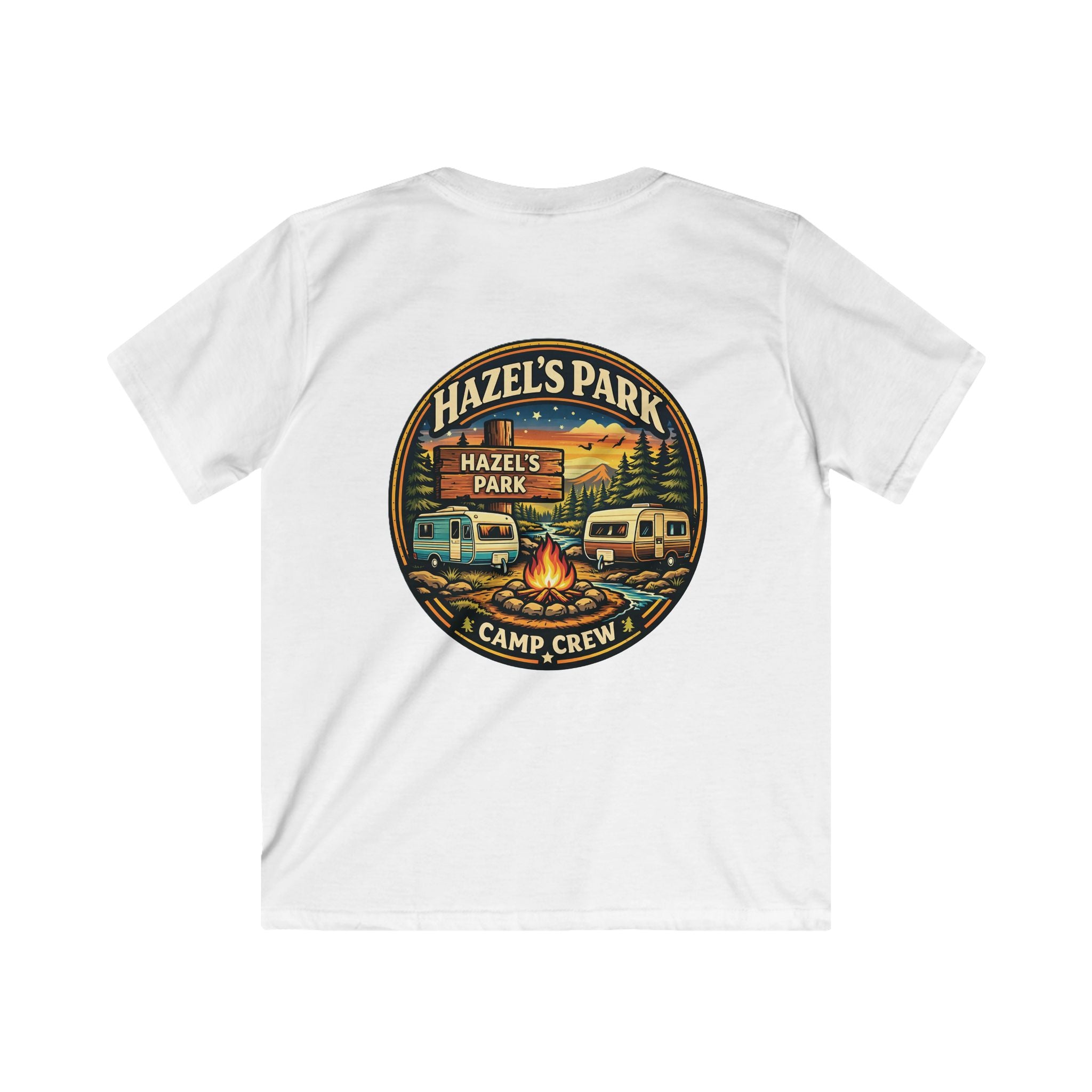 Kids Tee — Hazel’s Park Camp Crew Vintage Camper Camping Shirt
