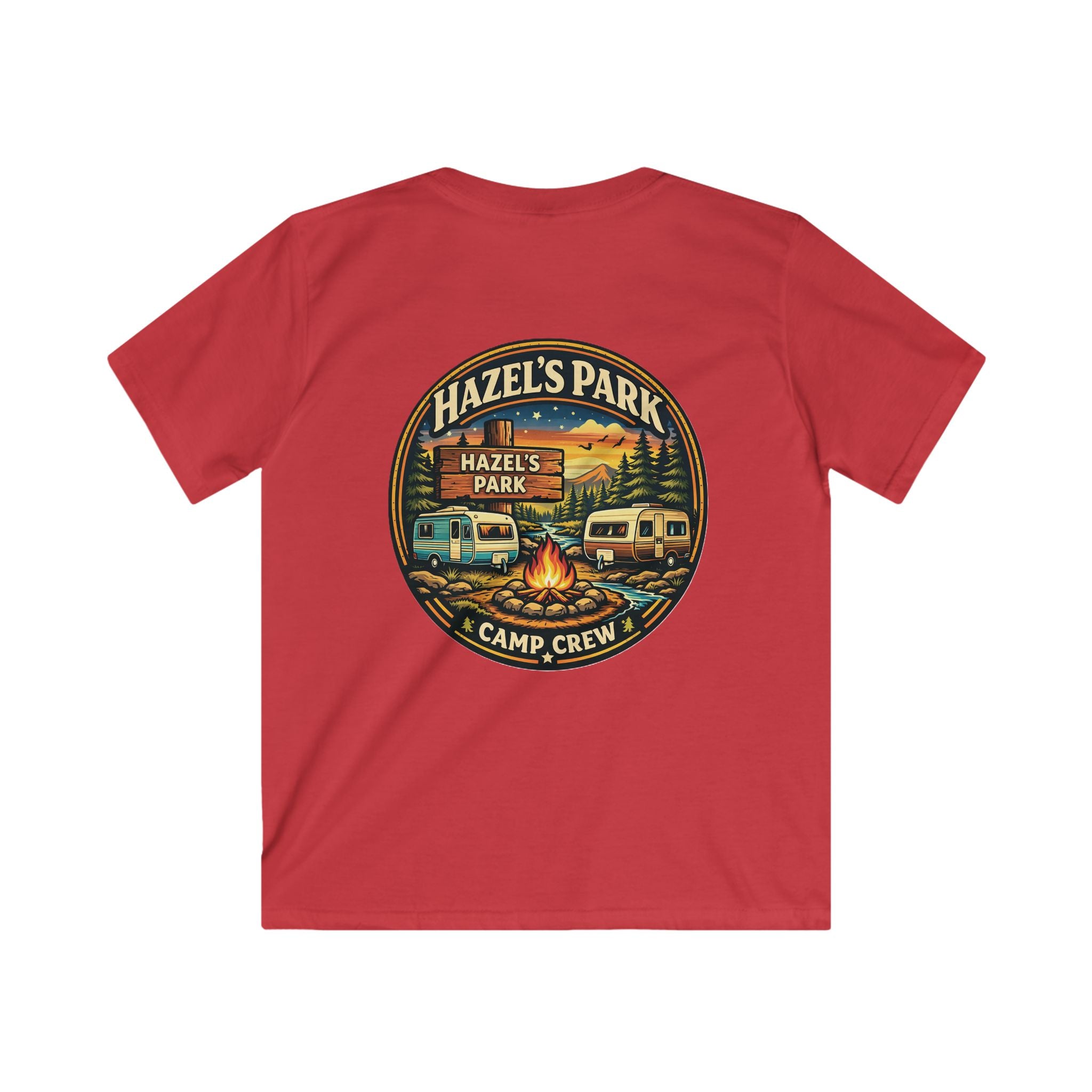 Kids Tee — Hazel’s Park Camp Crew Vintage Camper Camping Shirt