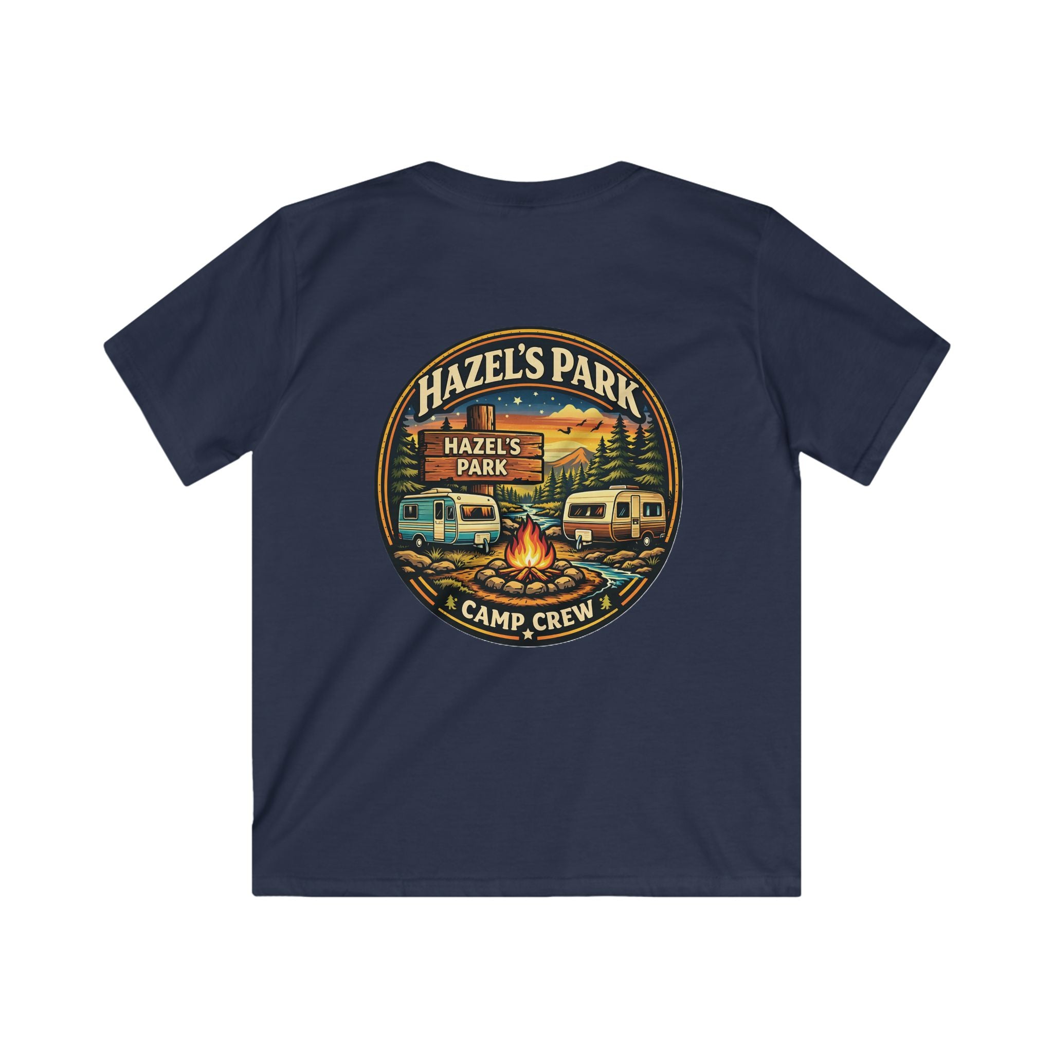 Kids Tee — Hazel’s Park Camp Crew Vintage Camper Camping Shirt