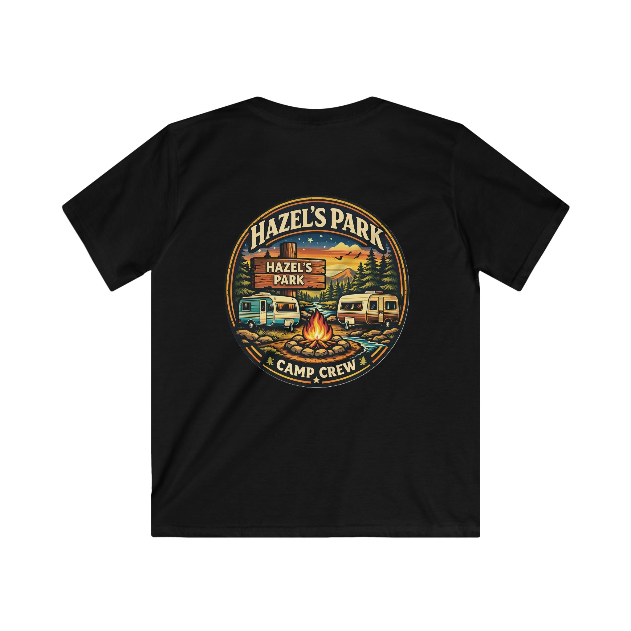 Kids Tee — Hazel’s Park Camp Crew Vintage Camper Camping Shirt