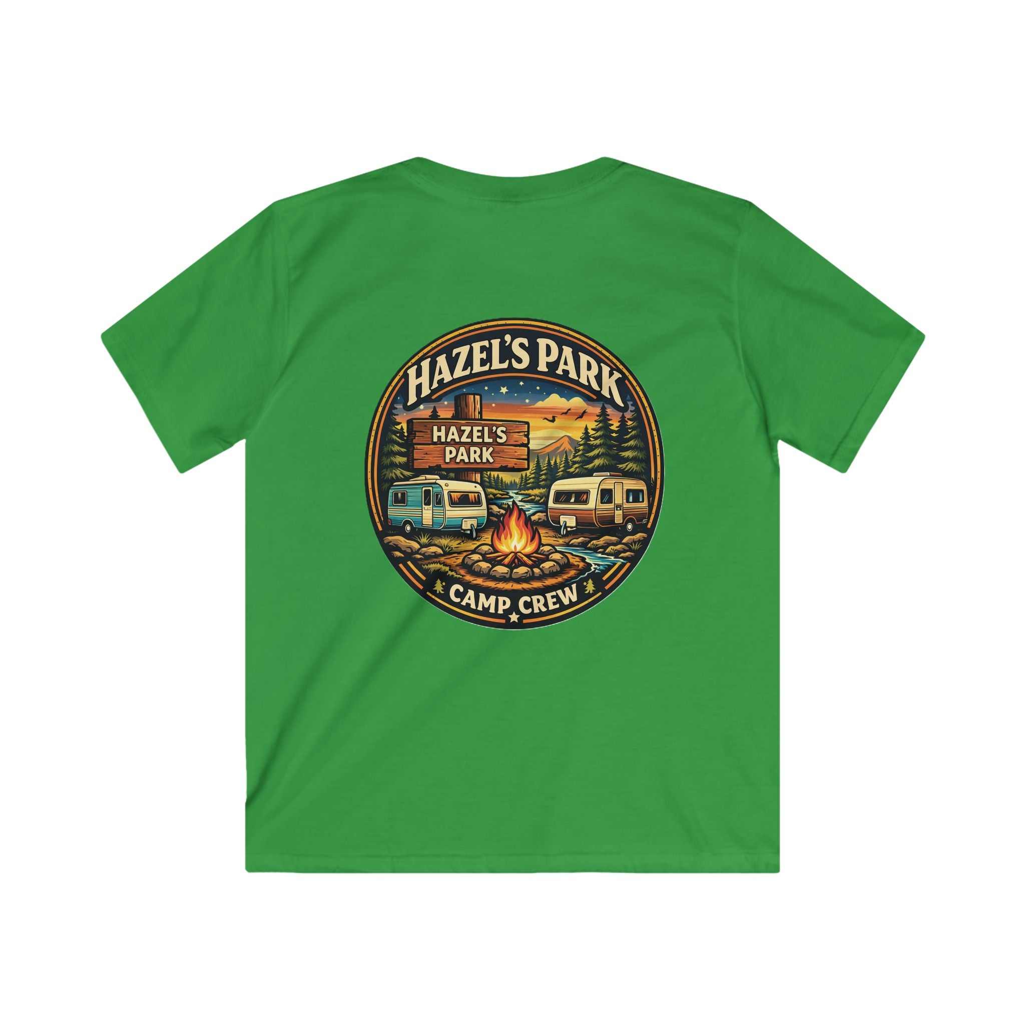 Kids Tee — Hazel’s Park Camp Crew Vintage Camper Camping Shirt