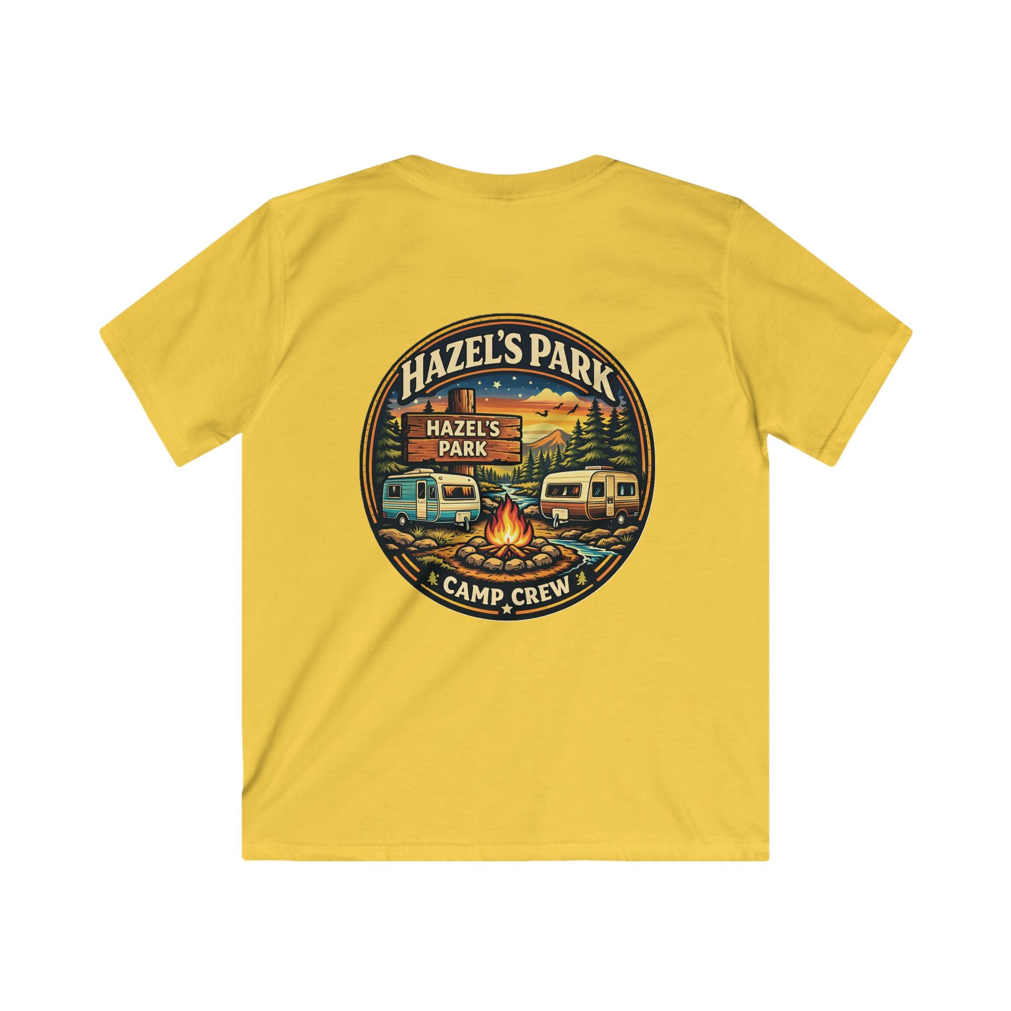 Kids Tee — Hazel’s Park Camp Crew Vintage Camper Camping Shirt