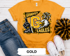 Youth Tee - 'Grandview G Eagles' Cheer Team Shirt