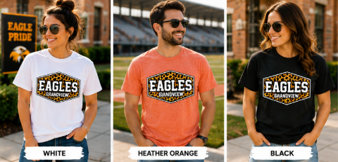 Eagles Grandview Cheetah Logo T-Shirt