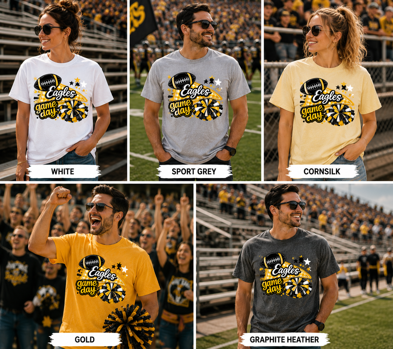 Adult Eagles Game Day T-Shirt — Football Spirit Tee