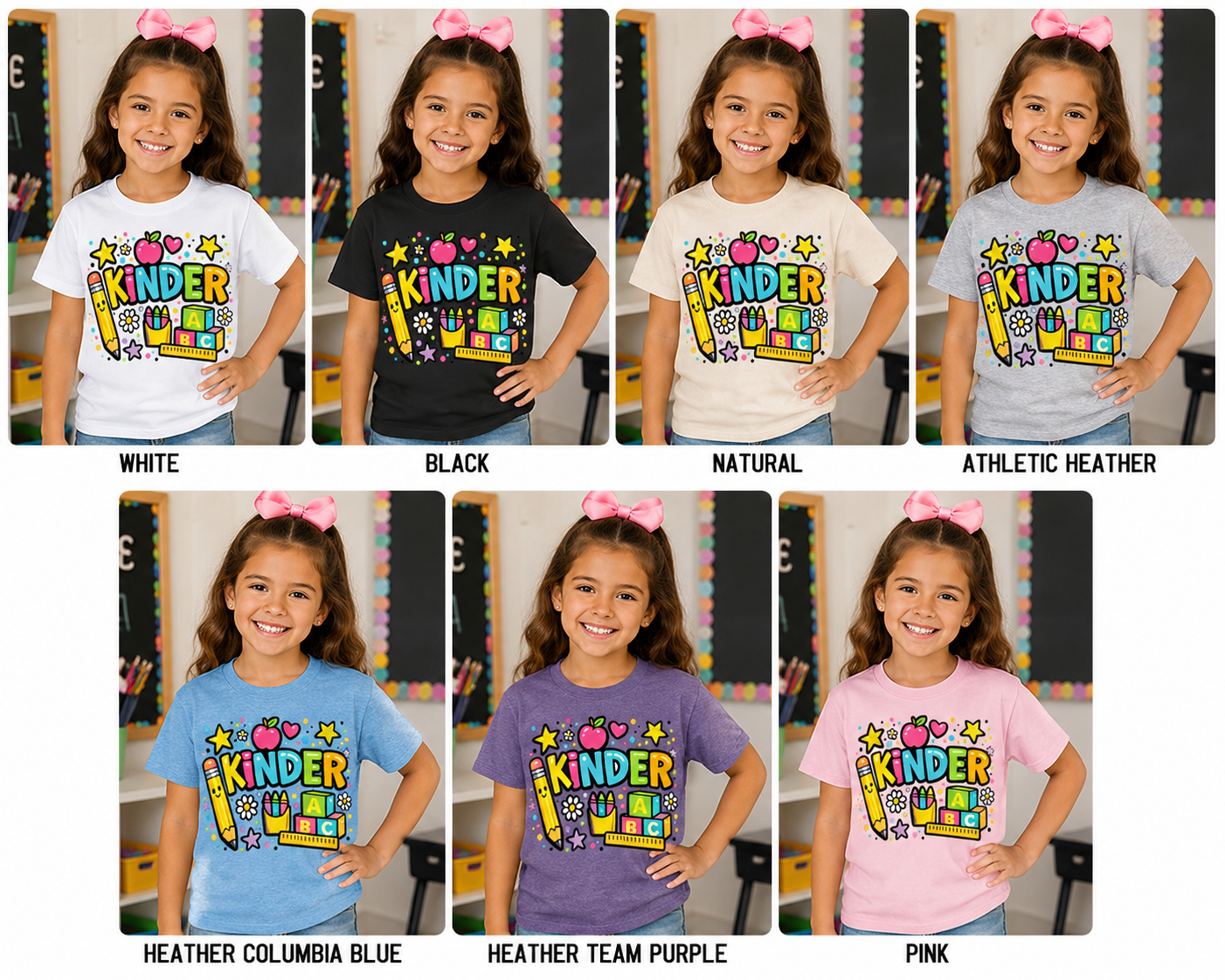 Youth Kindergarten Doodle Dot Grade Level Tee