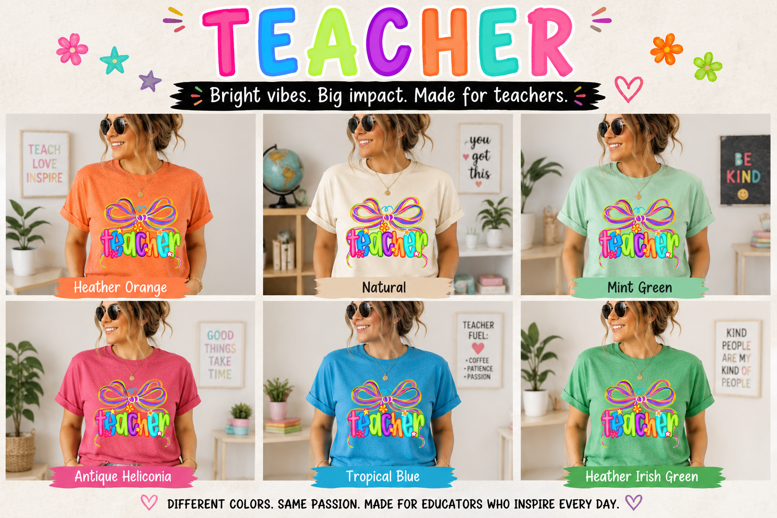 The Bright Side Teacher Tee