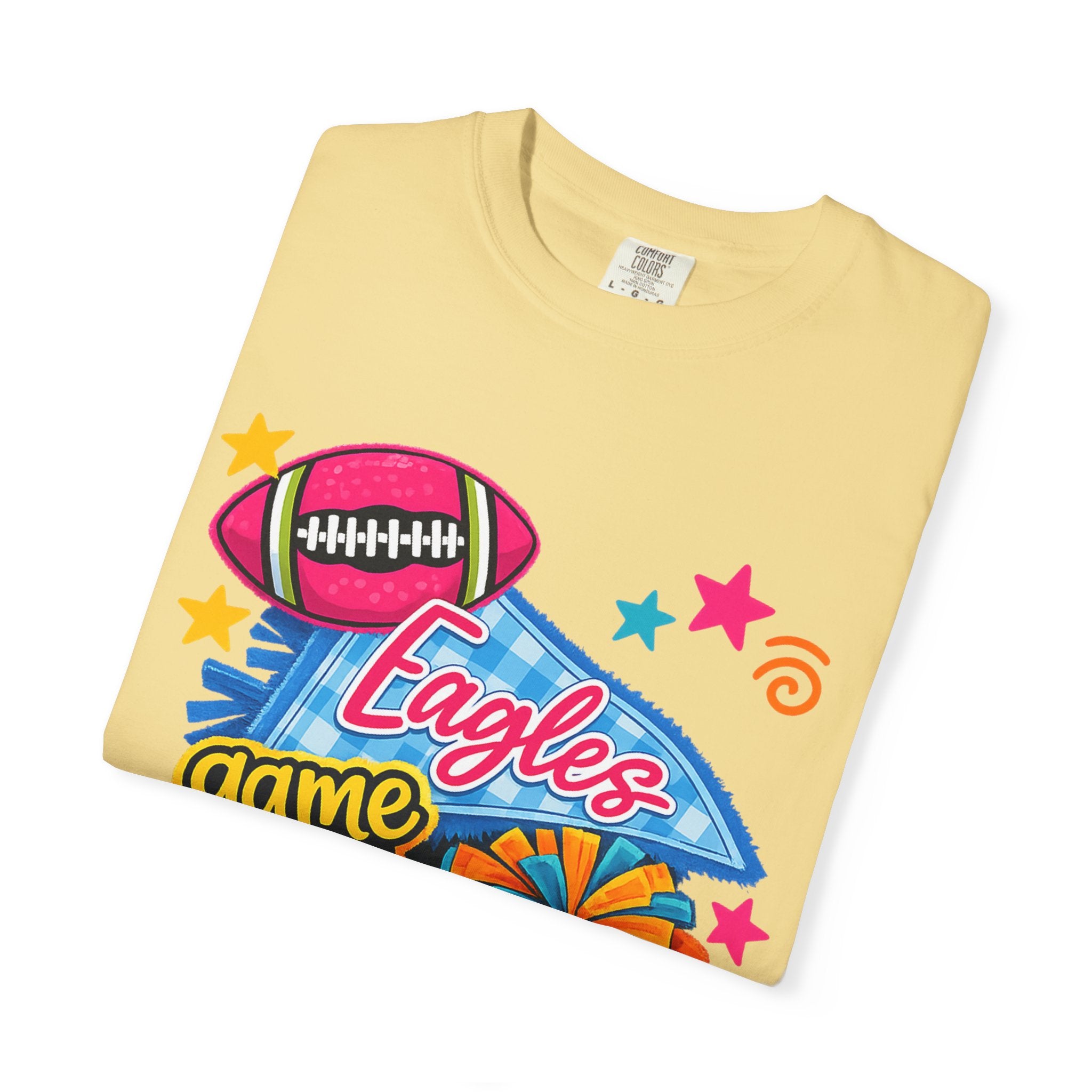 Adult Colorful Eagles Game Day T-Shirt — Football & Cheer Graphic Tee
