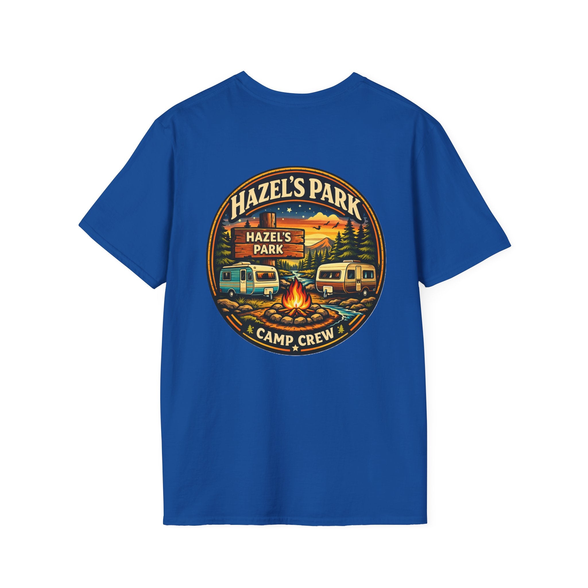 Hazel's Park Camp Crew T-Shirt | Campfire Badge 2026