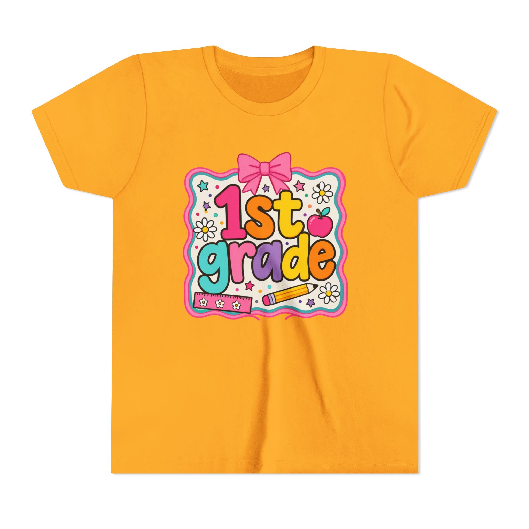 1st Grade Cute Bow Kids Tee