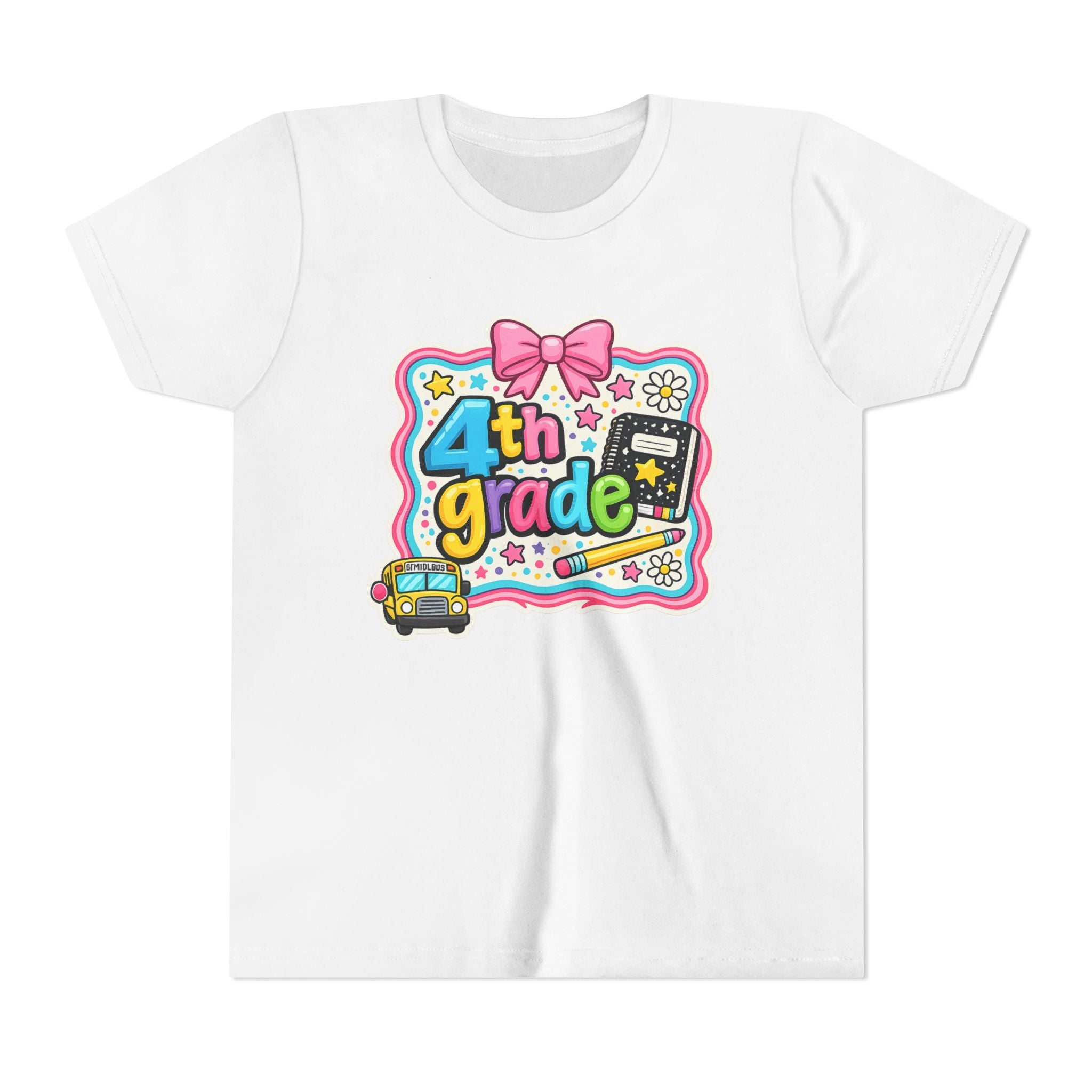 4th Grade Cute Bow Kids Tee
