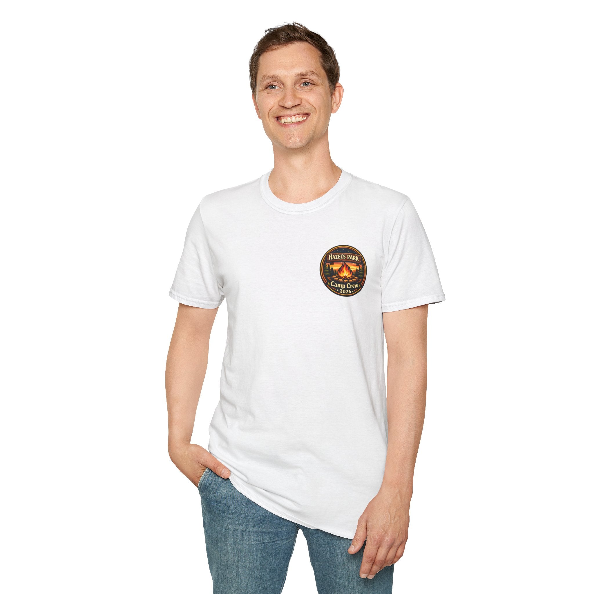 Hazel's Park Camp Crew T-Shirt | Campfire Badge 2026