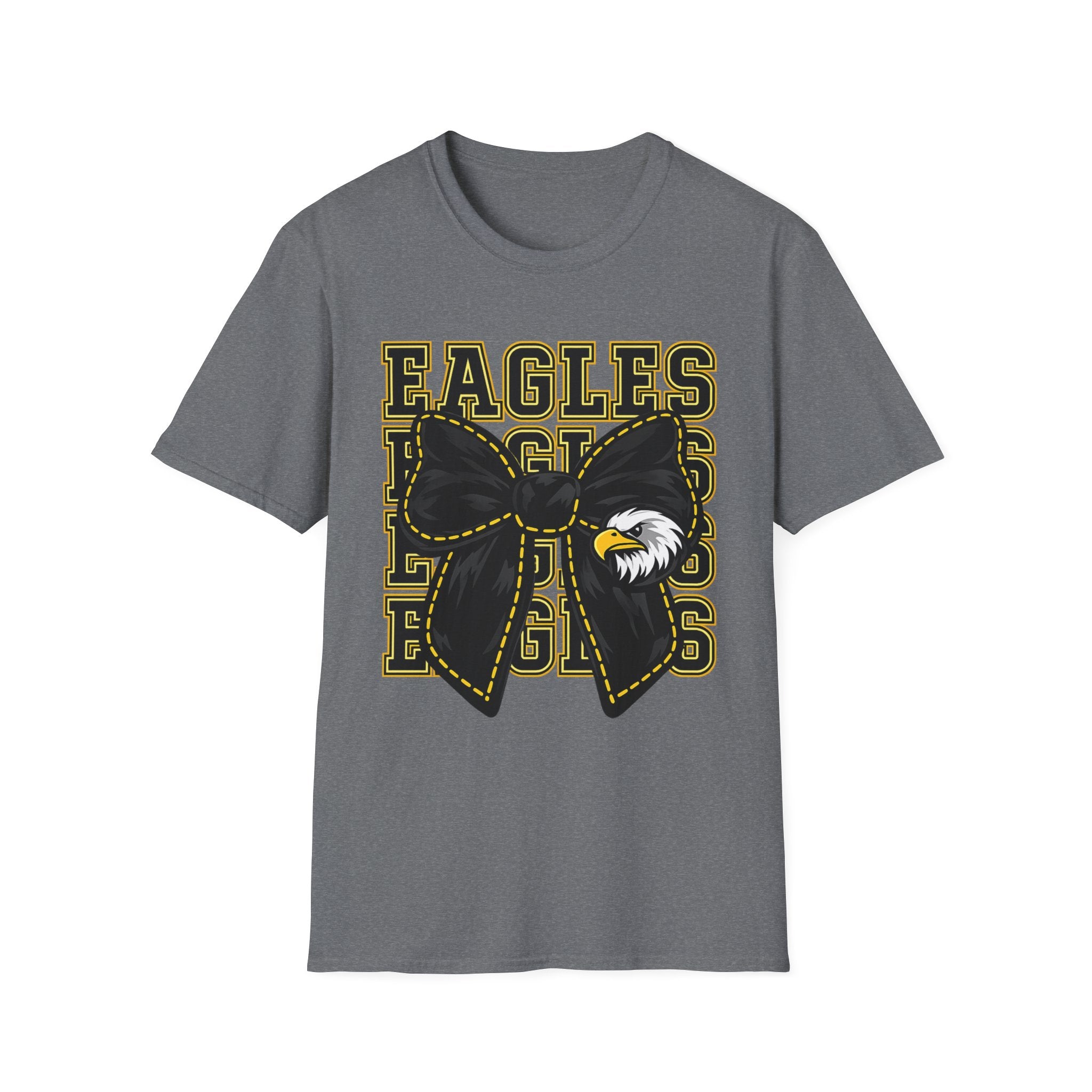 Adult Eagles Bow T‑Shirt — Vintage Mascot Graphic Tee