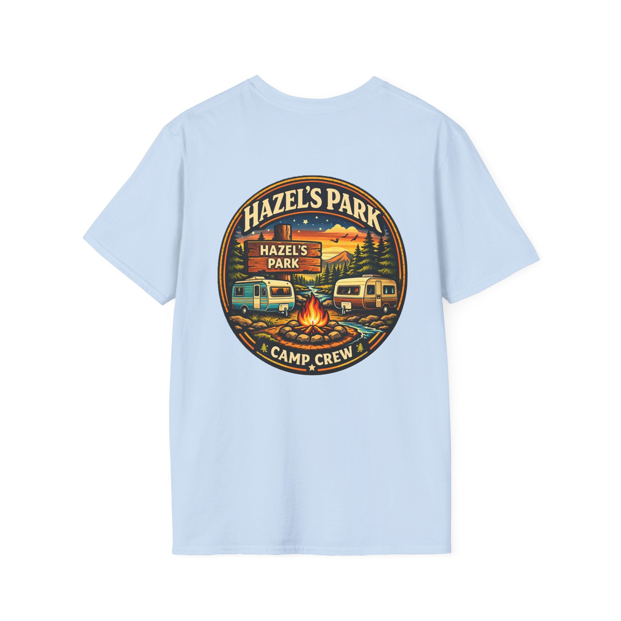 Hazel's Park Camp Crew T-Shirt | Campfire Badge 2026