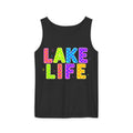 Lake Life Tank Top – Colorful Retro Checkerboard Summer Shirt