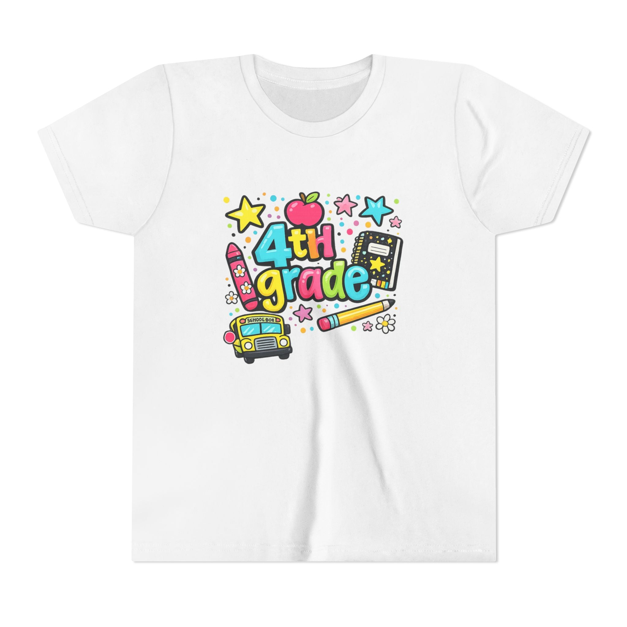Youth 4th Grade Doodle Dot Grade Level Tee