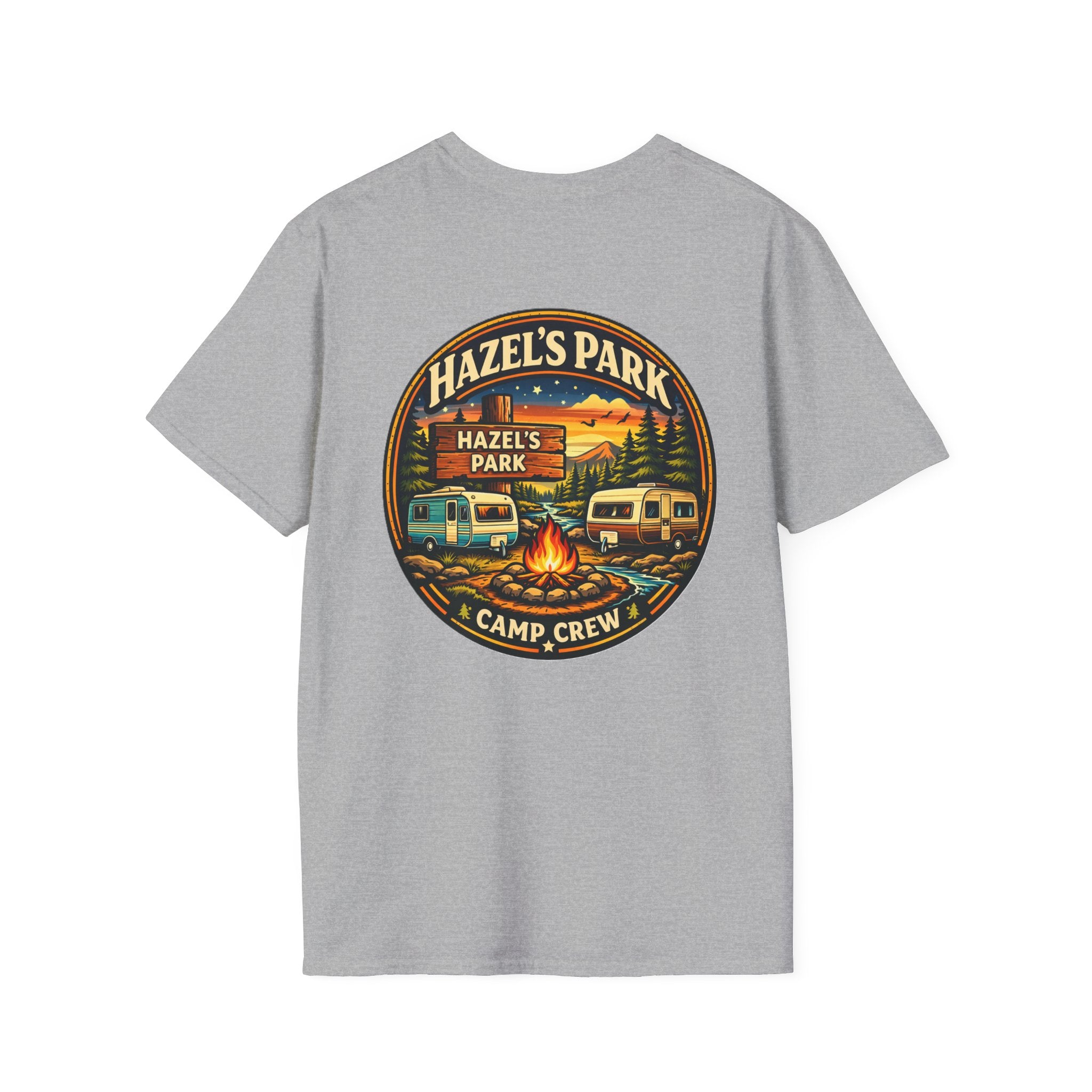 Hazel's Park Camp Crew T-Shirt | Campfire Badge 2026