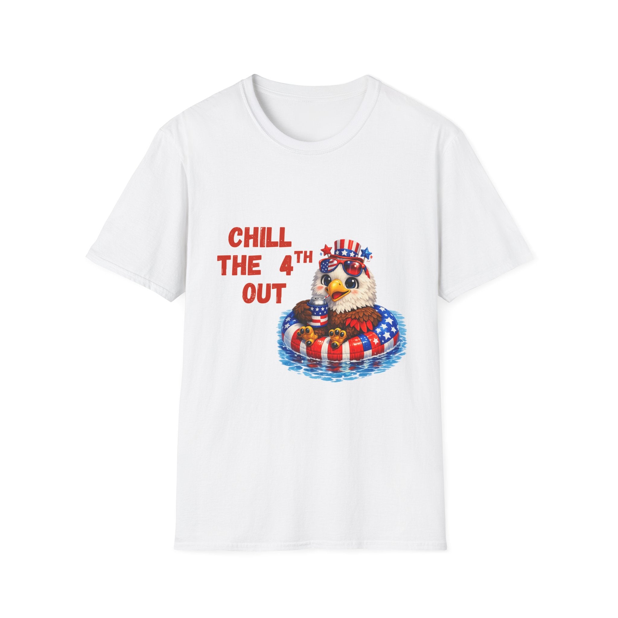 Chill the 4th Out Shirt – Funny Patriotic Eagle Tee – 4th of July Graphic T‑Shirt