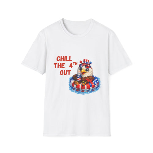 Chill the 4th Out Shirt – Funny Patriotic Eagle Tee – 4th of July Graphic T‑Shirt