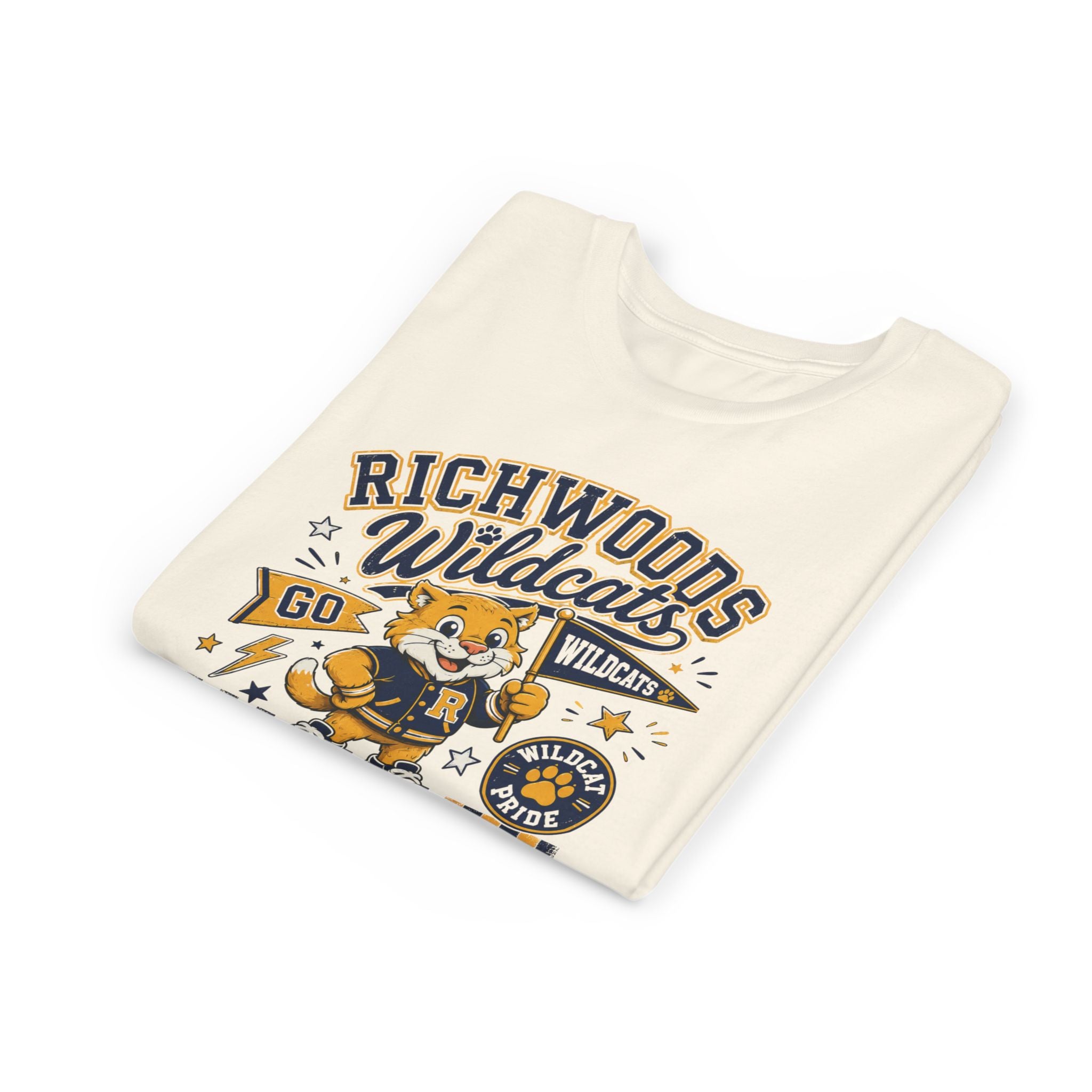 Richwoods Wildcats Youth Tee — Vintage Mascot School Spirit Shirt