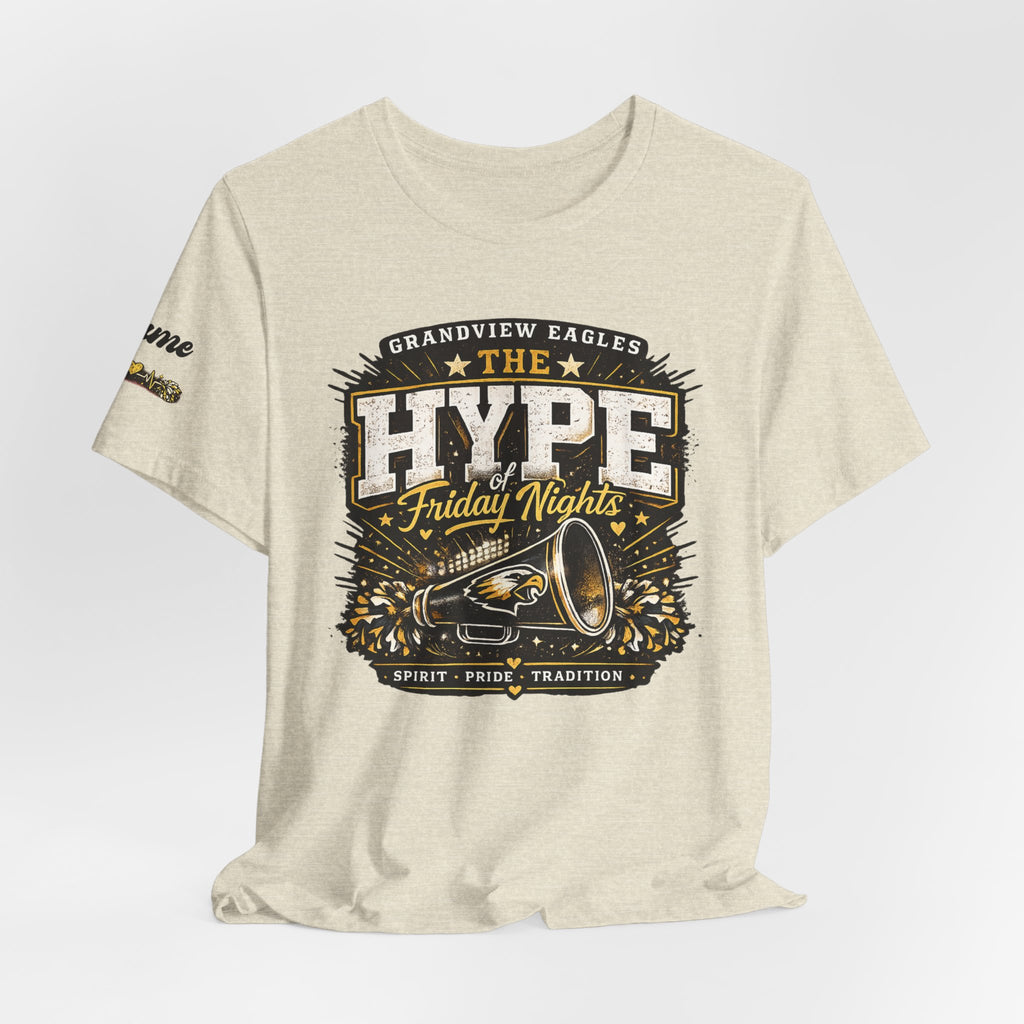 Grandview Eagles | The Hype of Friday Nights | Personalized Cheer Tee