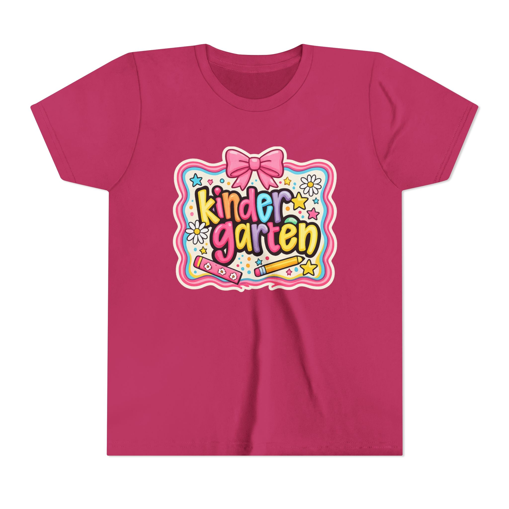 Kindergarten Cute Bow Kids Tee