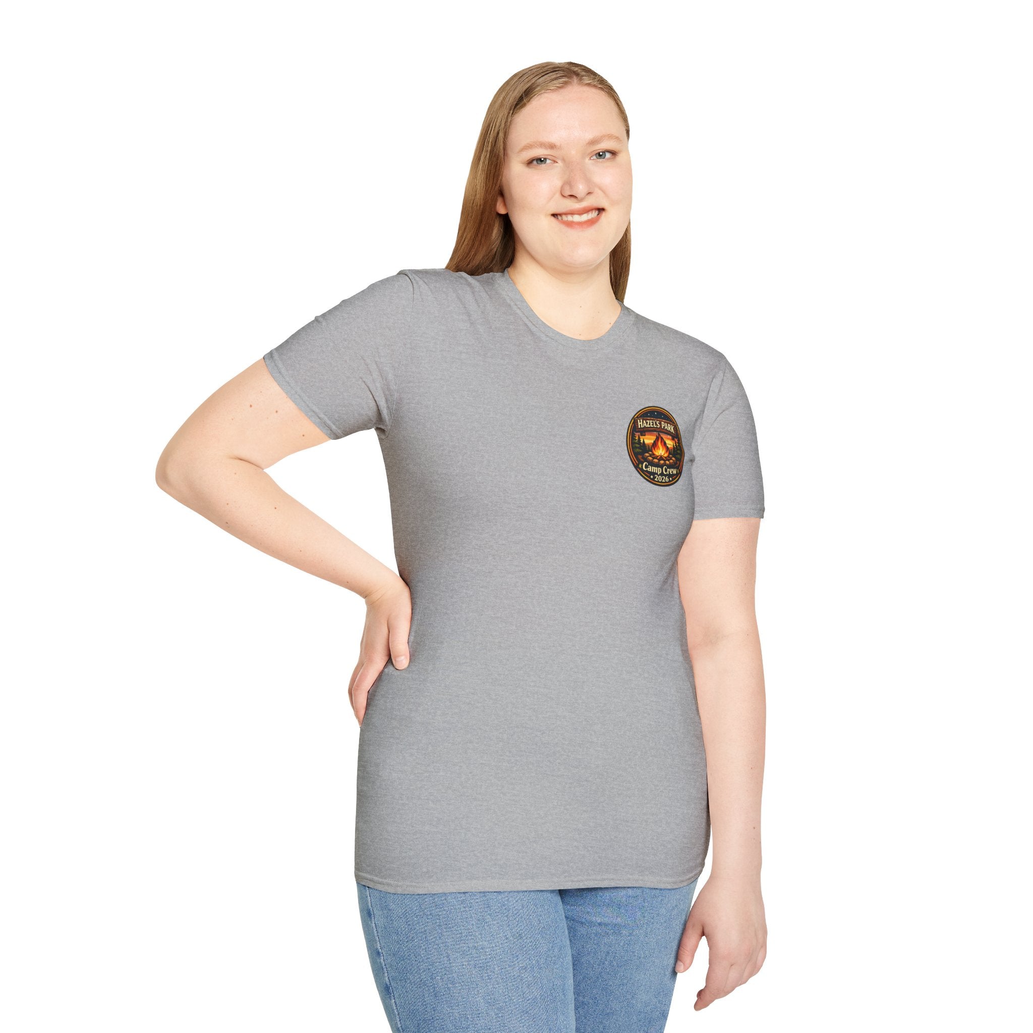 Hazel's Park Camp Crew T-Shirt | Campfire Badge 2026
